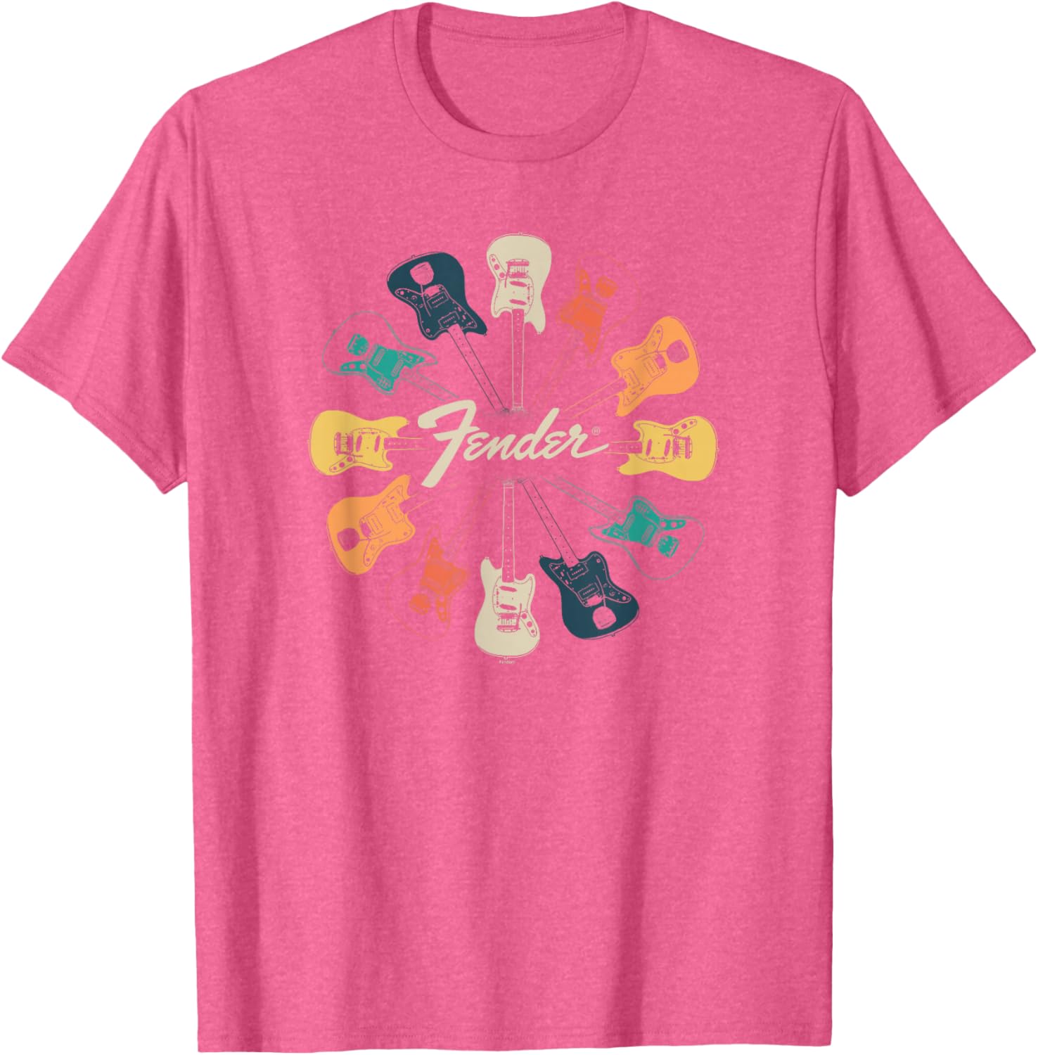 Fender Retro Kaleidoscope Guitar T-Shirt for Music Lovers - 2