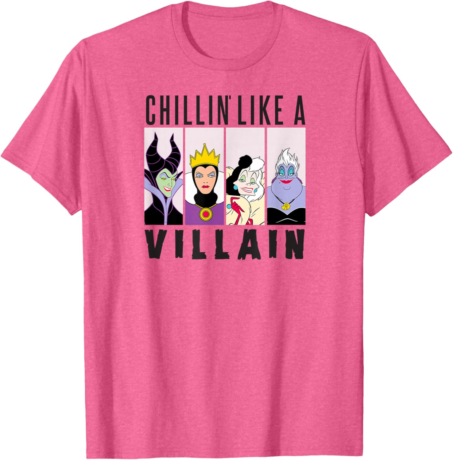 Disney Villain Gang T-Shirt featuring Ursula, Evil Queen, Cruella, Maleficent - 6
