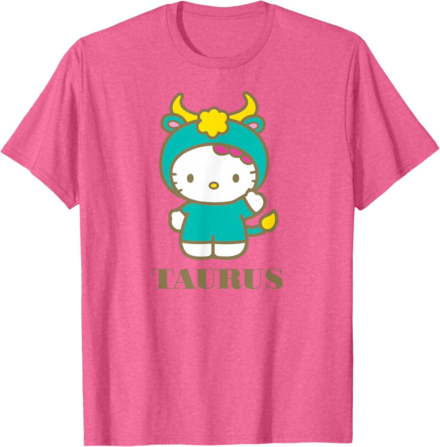 Hello Kitty Taurus Zodiac T-Shirt Cute Astrology Fashion Tee for Fans - 21