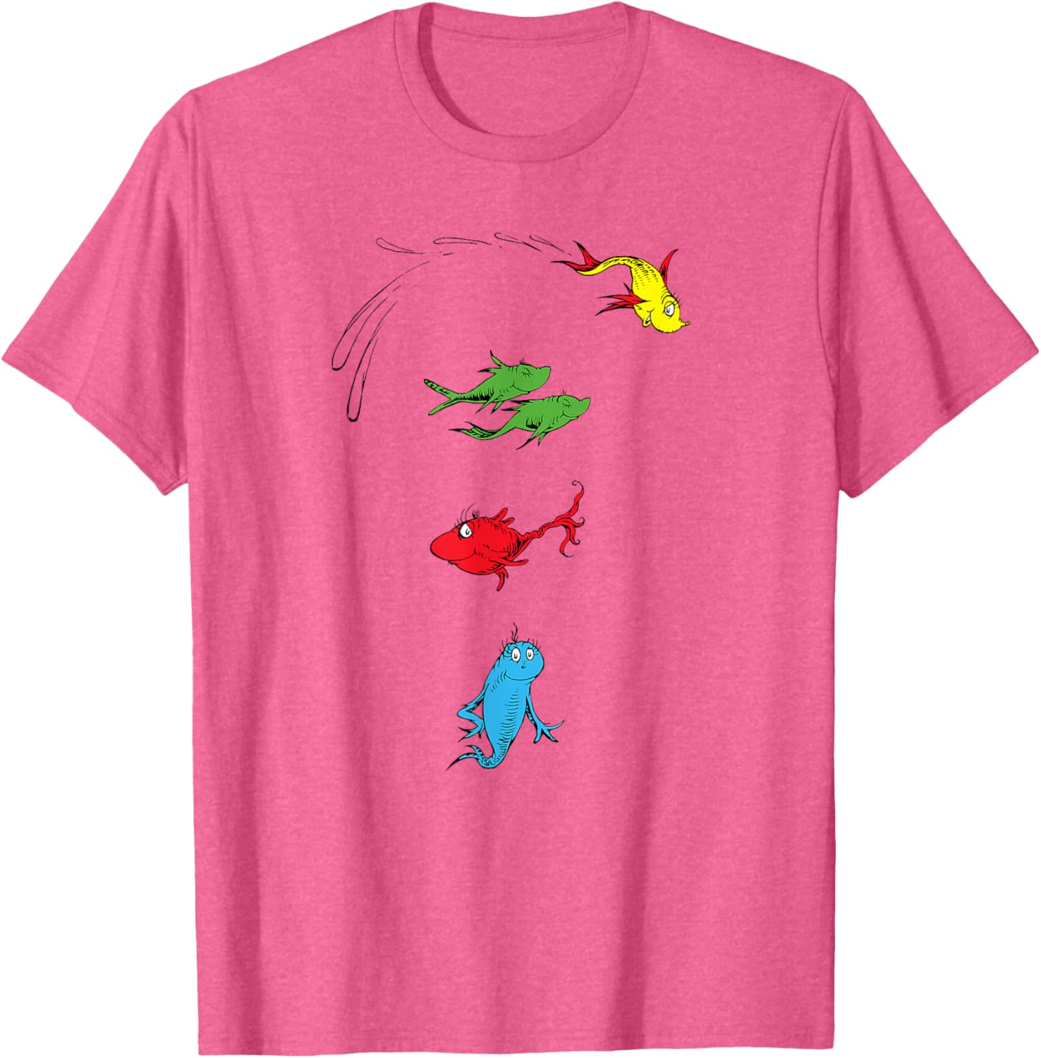 Dr. Seuss One Fish Two Fish Red Fish Blue Fish T-Shirt for Kids and Adults - 10