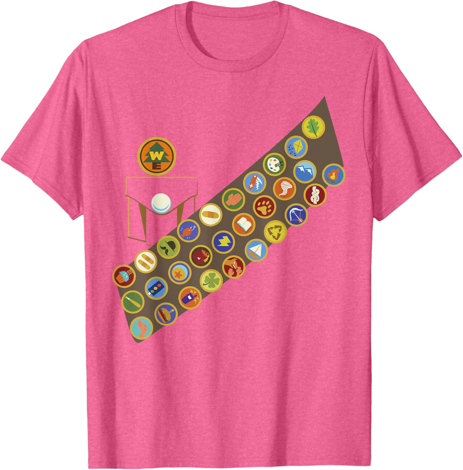 Disney Pixar Up Russell Patches Halloween T-Shirt for Fun Celebrations - 1