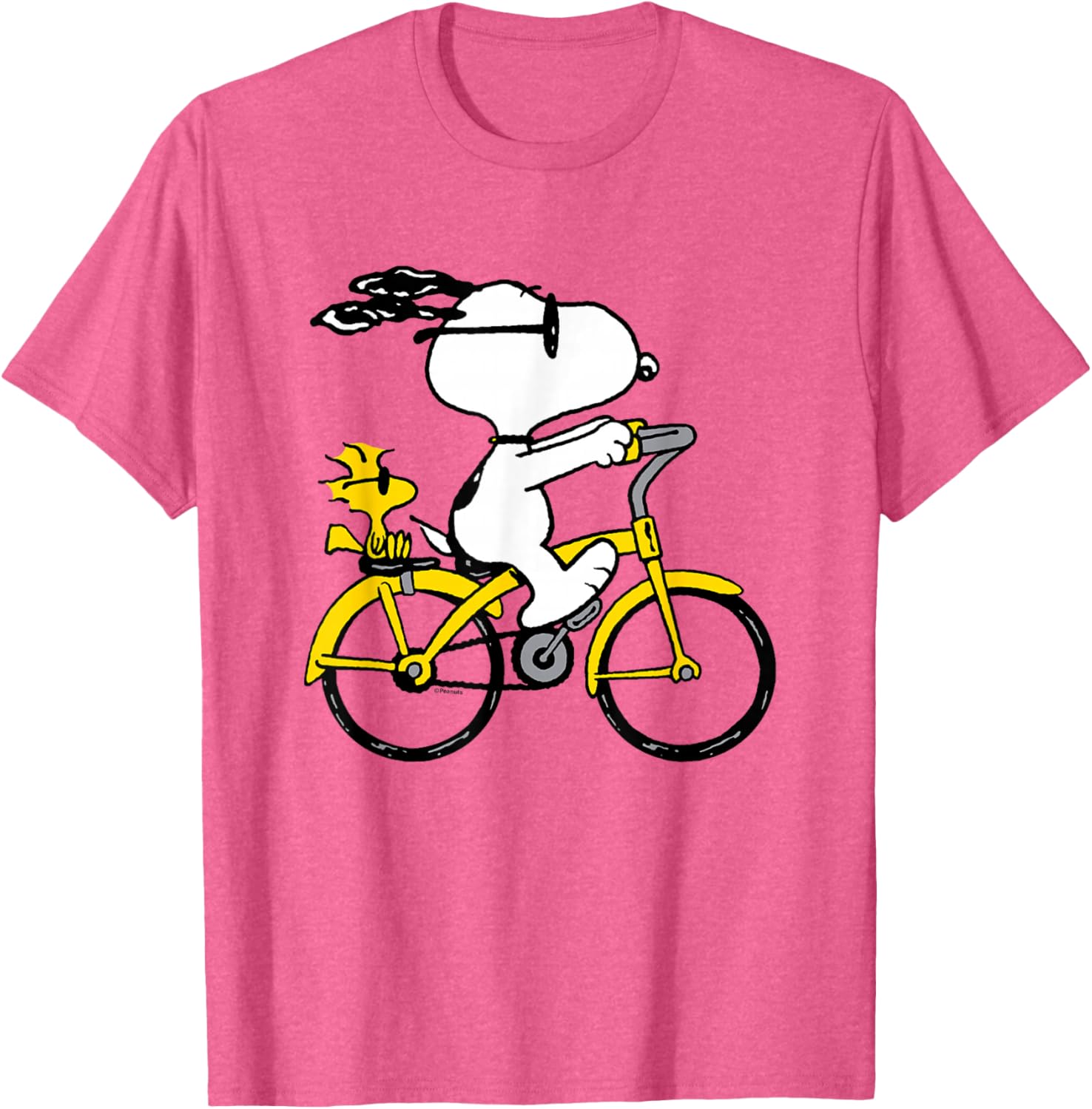 Snoopy and Woodstock Bike Ride T-Shirt for Fun Casual Outfits - 6
