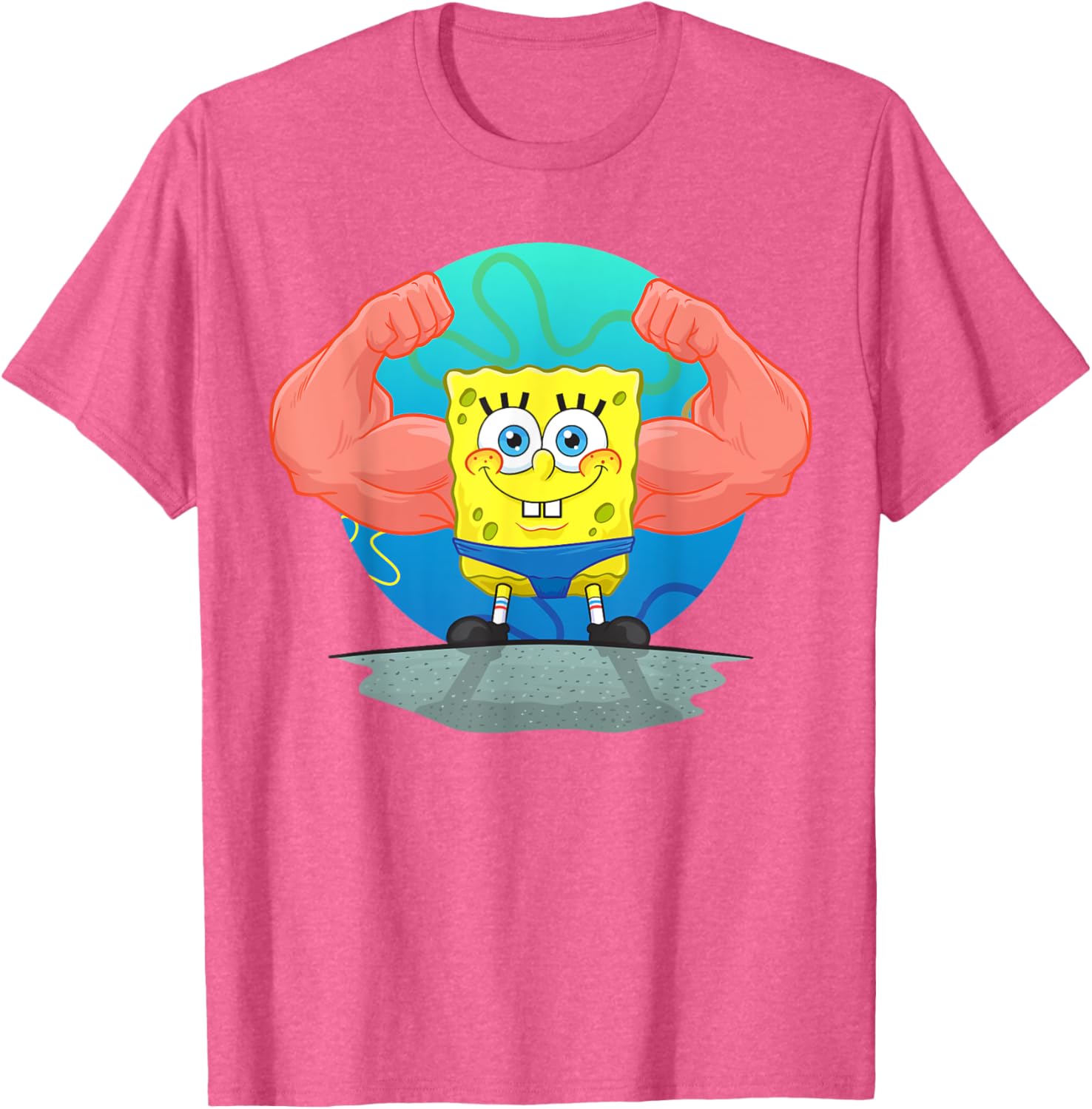 Mademark SpongeBob MuscleBob BuffPants T-Shirt for Fun Fashion Fans - 6