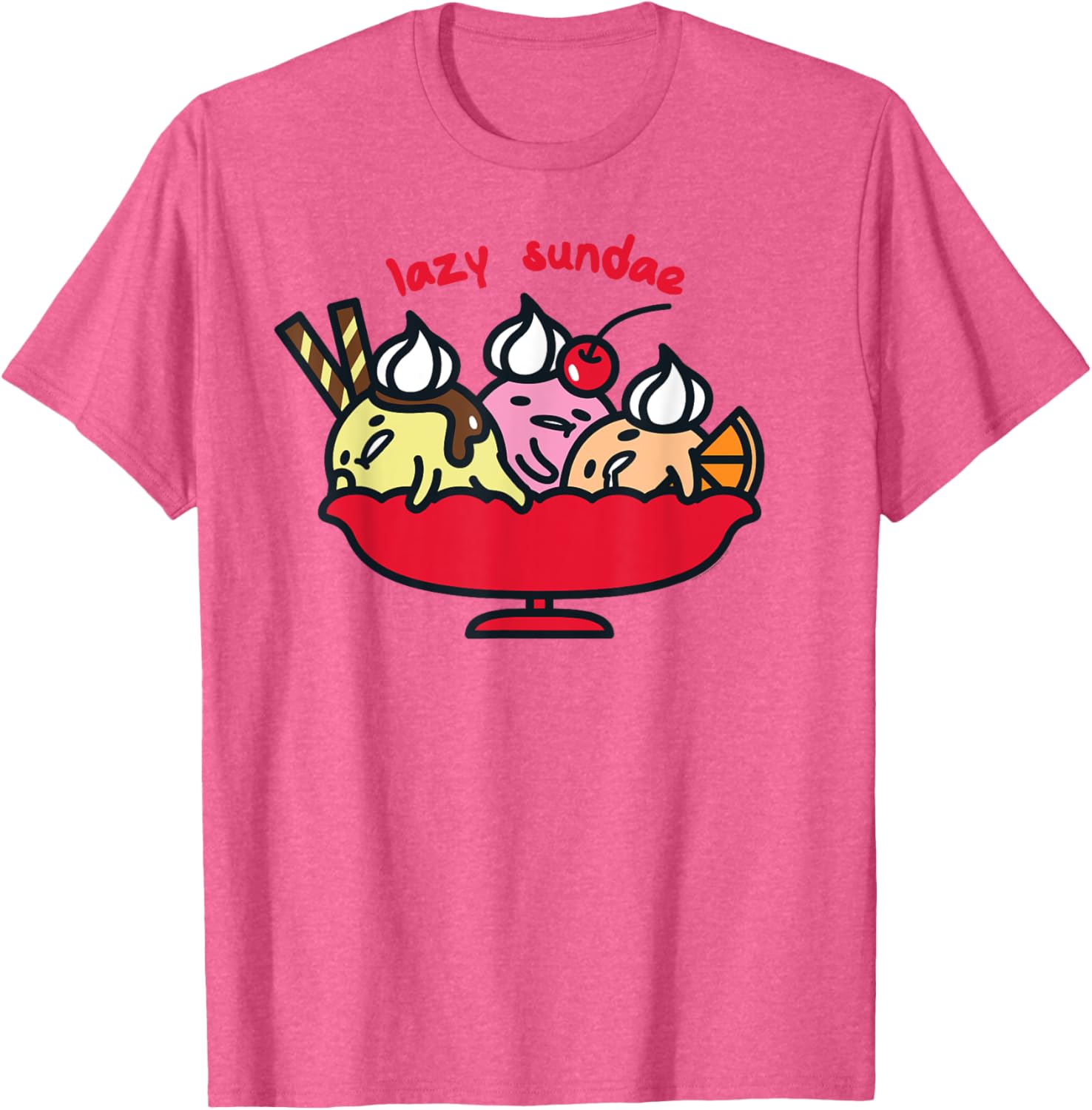 Gudetama Lazy Egg Sundae Ice Cream T-Shirt for Fun Fashion Lovers - 3