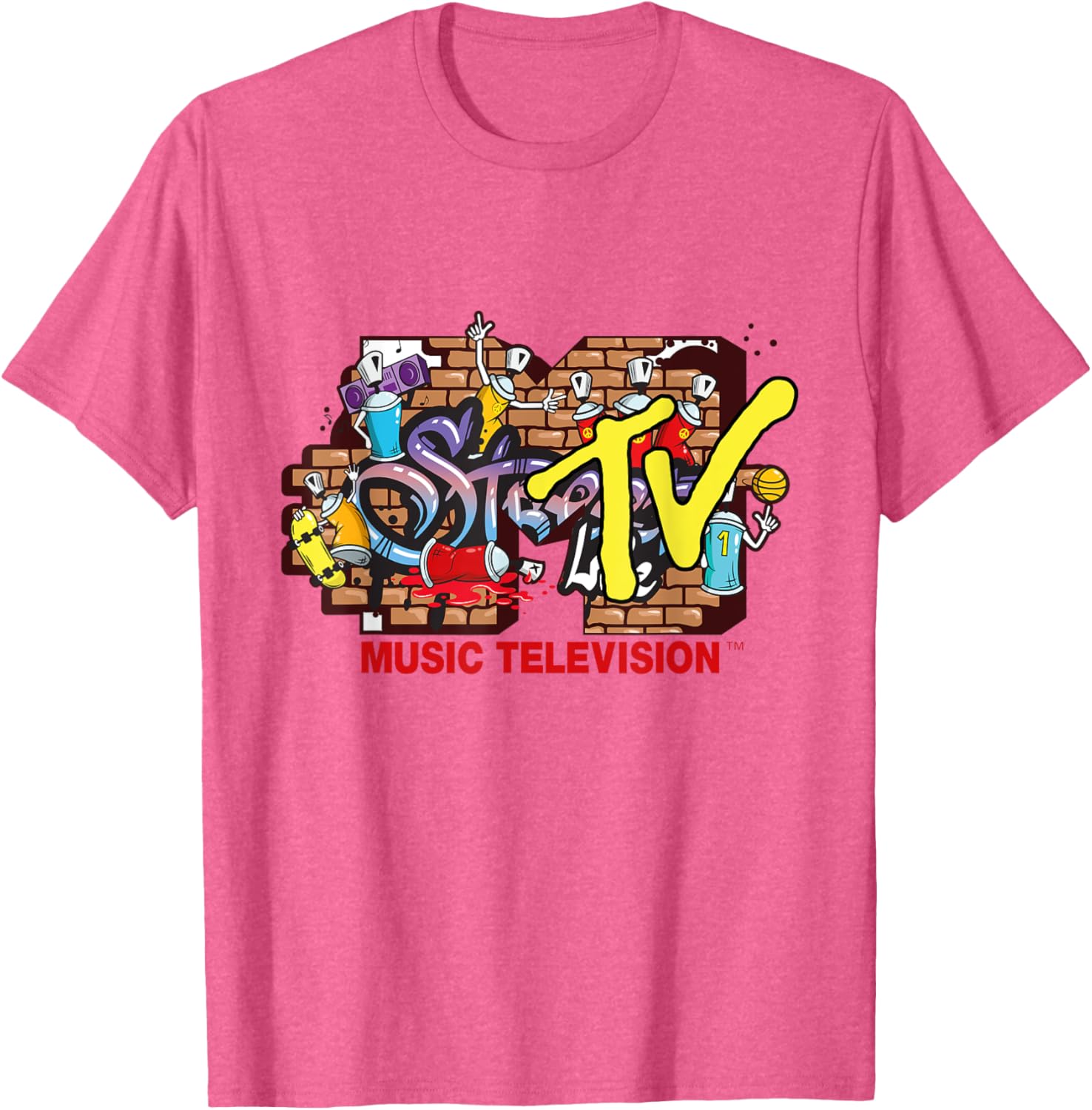 Mademark x MTV Graffiti Logo Streetwear T-Shirt for Trendy Styles - 14