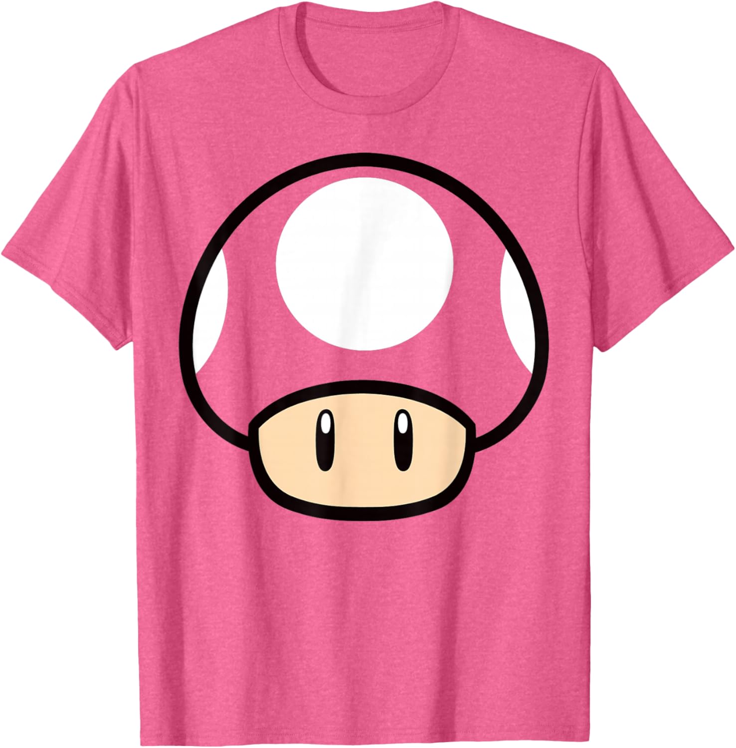 Super Mario Mushroom Large Face T-Shirt for Gamers and Fans - 3
