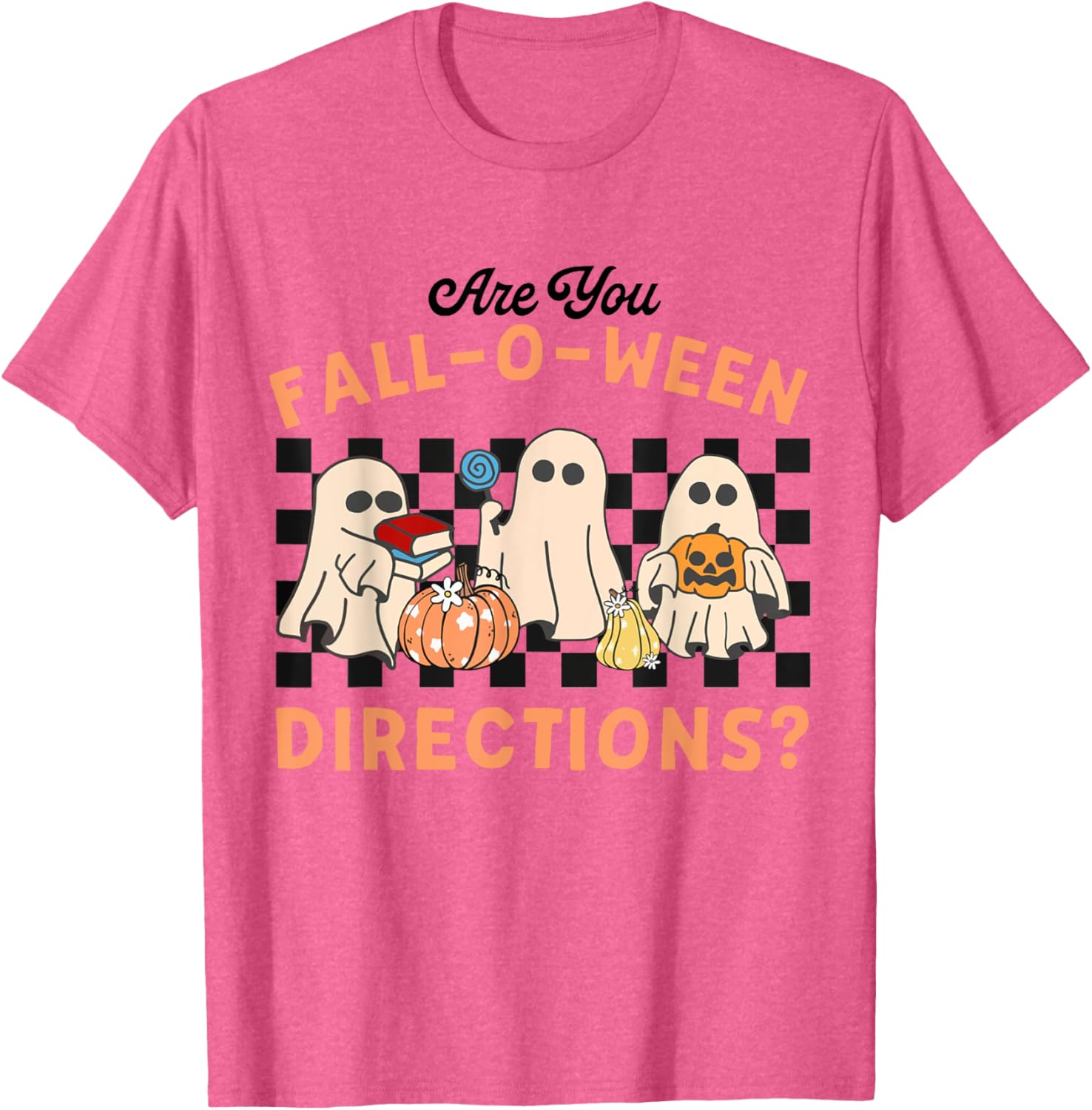 Retro Halloween Ghost T-Shirt for Teachers Fun Fall Style - 7