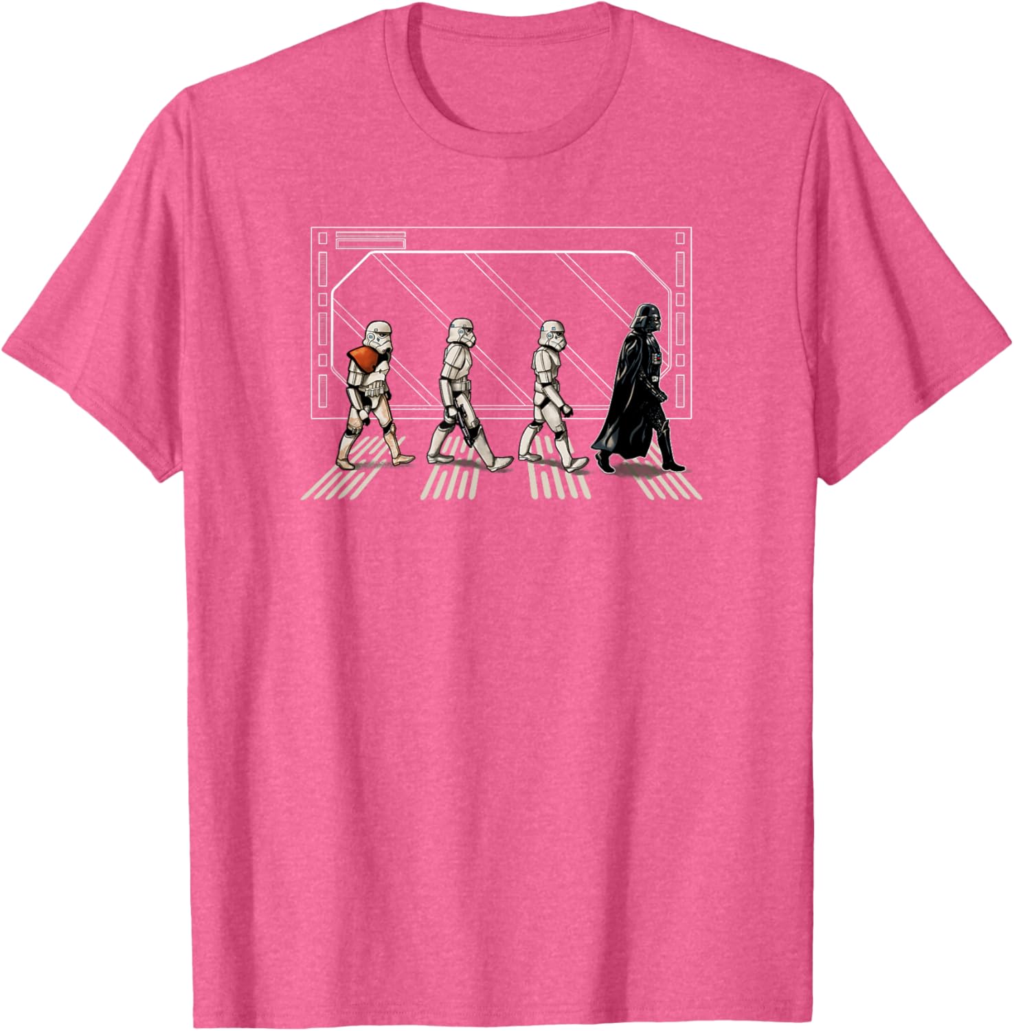 Star Wars Darth Vader and Stormtroopers Abbey Road T-Shirt for Fans - 3