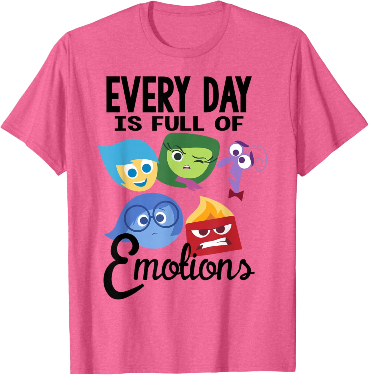 Disney Pixar Inside Out Emotions T-Shirt Fun Group Design Apparel - 9