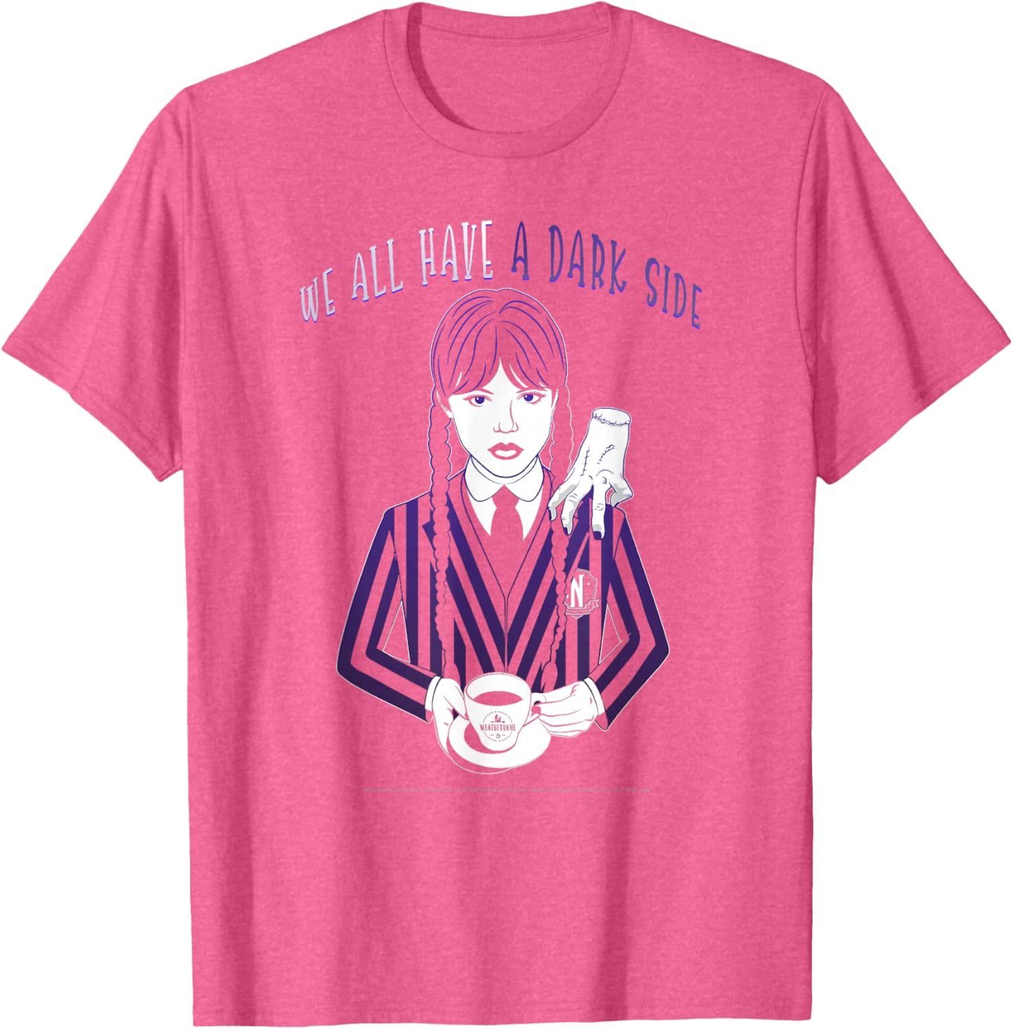 Wednesday and Thing Dark Side Quote T-Shirt Perfect for Fans and Gift Ideas - 6