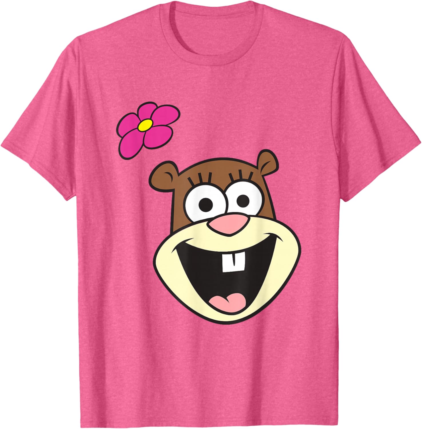 SpongeBob SquarePants Sandy Cheeks Big Face T-Shirt for Fun Style - 5