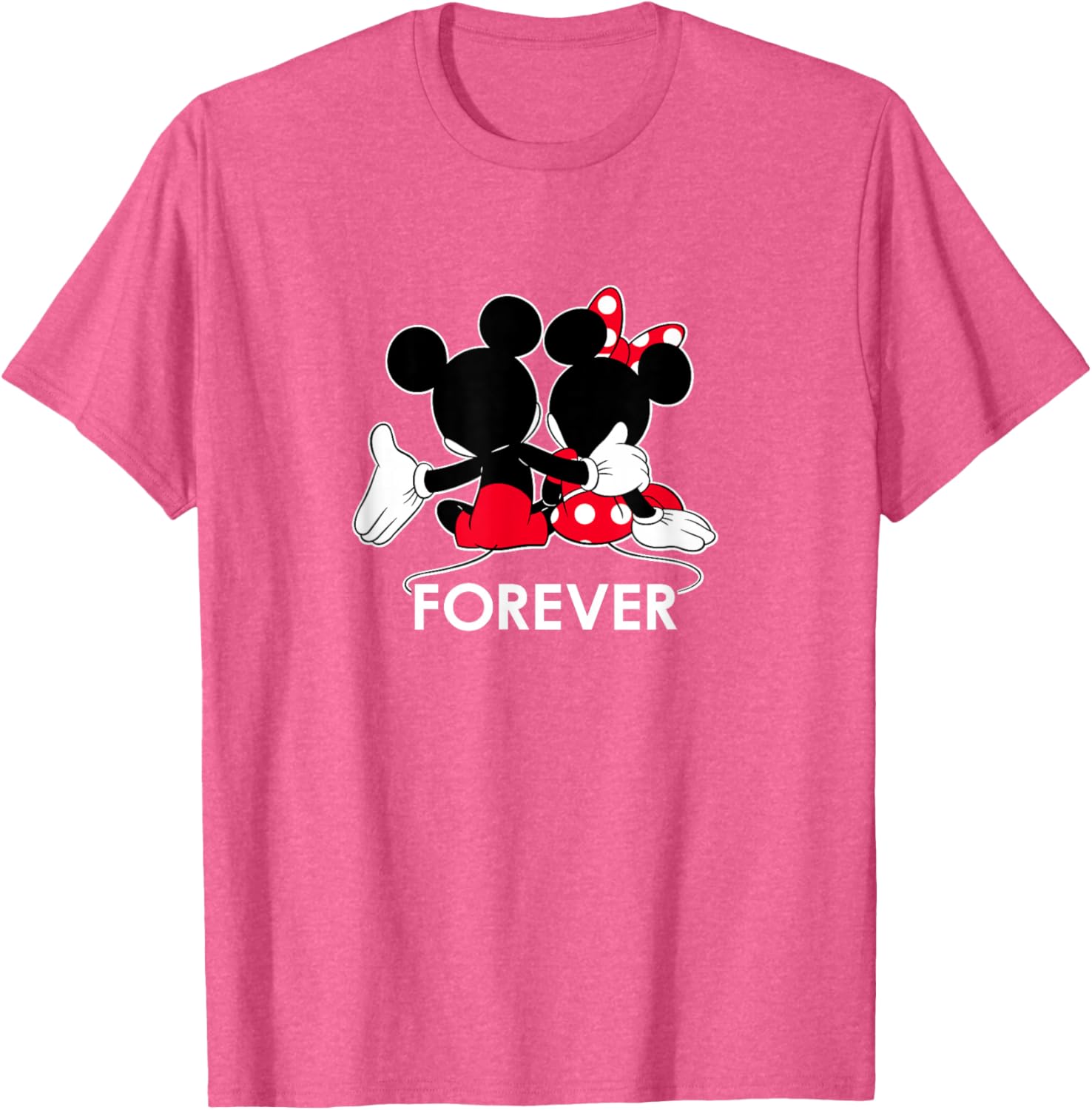 Disney Mickey and Minnie Mouse Silhouette Forever T-Shirt for All Ages - 4