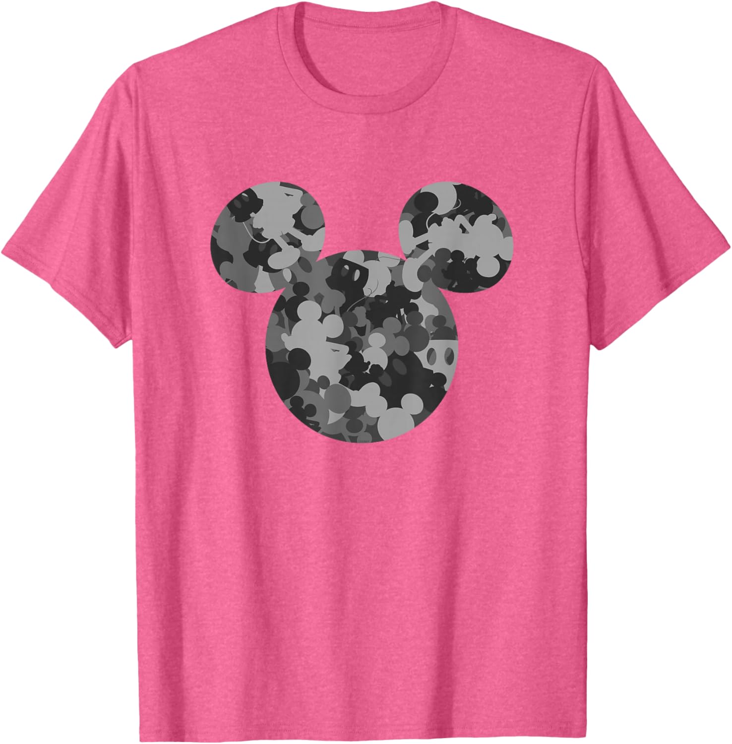 Disney Mickey Mouse Camo Gray T-Shirt for Fun and Stylish Kids - 1