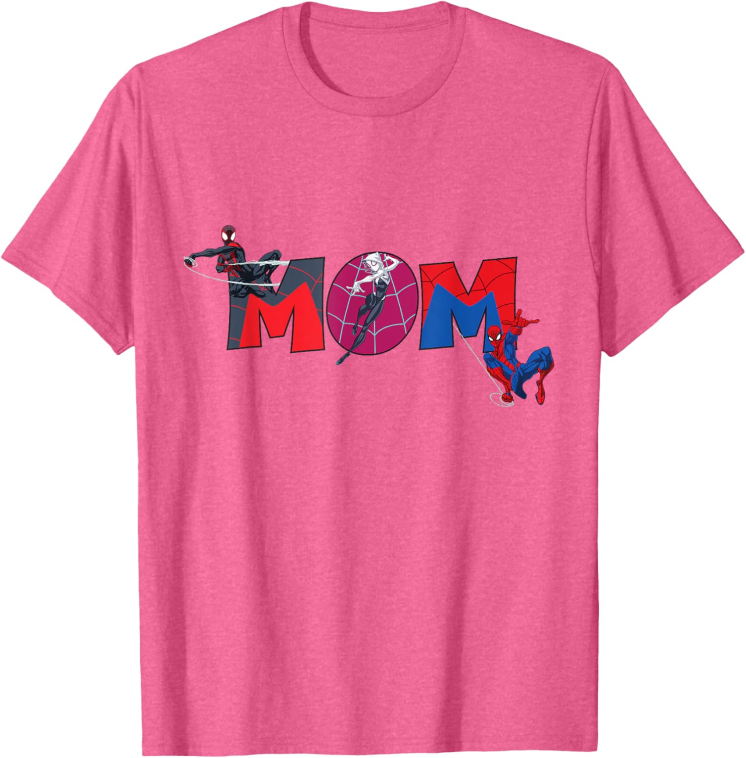 Marvel Spider-Man Trio Mom T-Shirt for Mother's Day Family Trip - 6