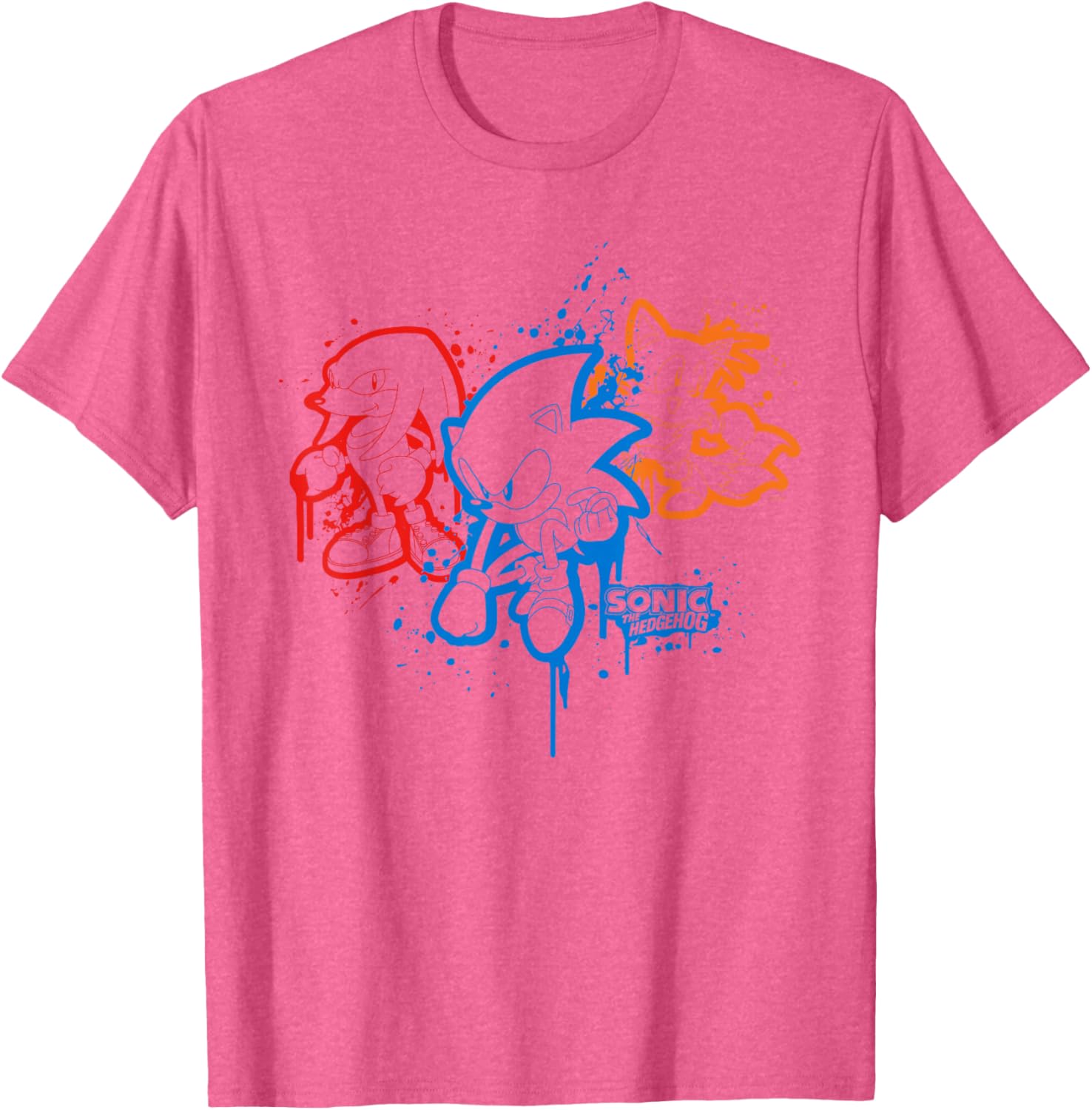 Sonic the Hedgehog Spray Paint T-Shirt Fun Graphic Tee for Fans - 7