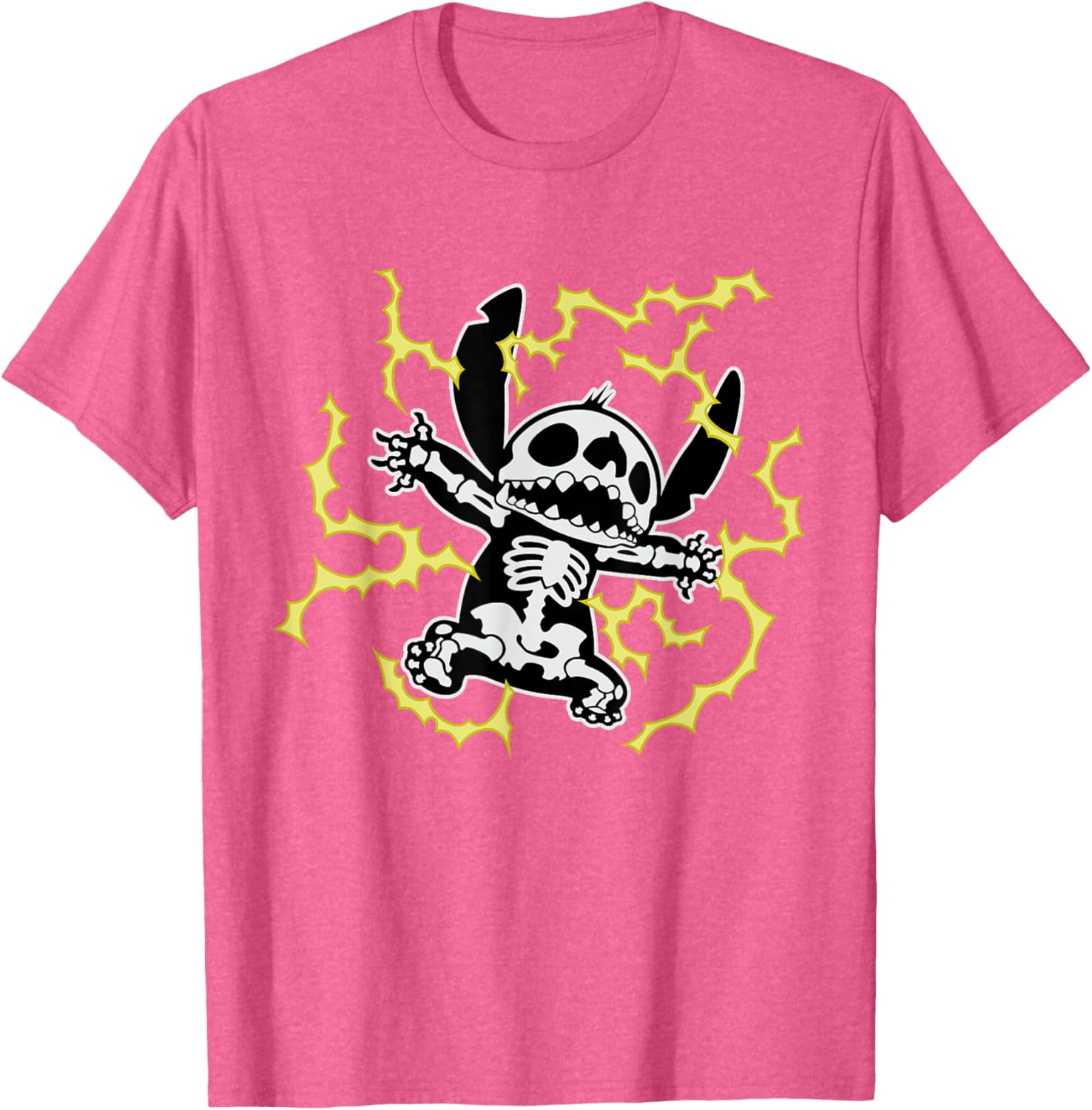 Disney Stitch Skeleton Halloween T-Shirt for Fun and Festive Celebrations - 21