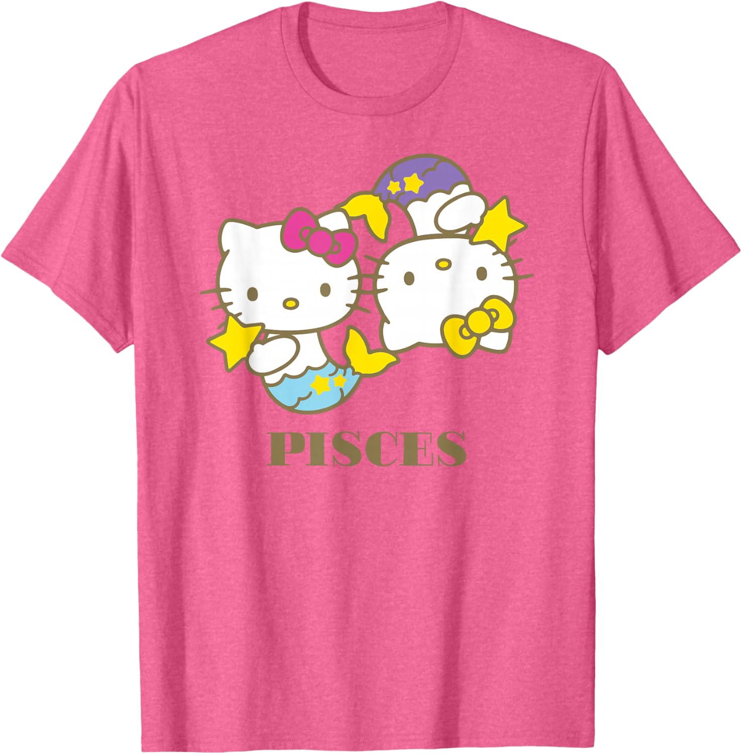 Hello Kitty Pisces T-Shirt Cute Zodiac Apparel for Women and Kids - 8