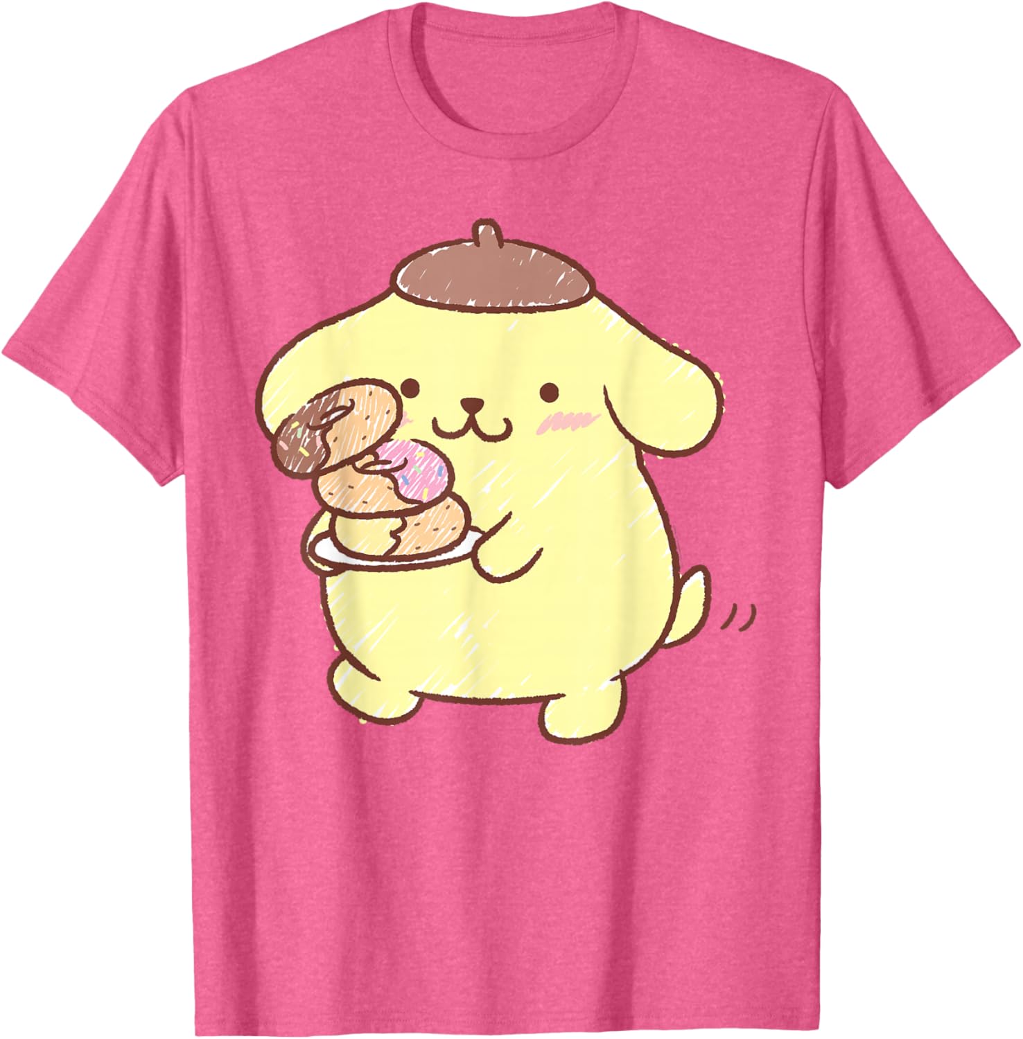 Pompompurin Donuts T-Shirt Cute & Comfy Clothing for Fans - 21