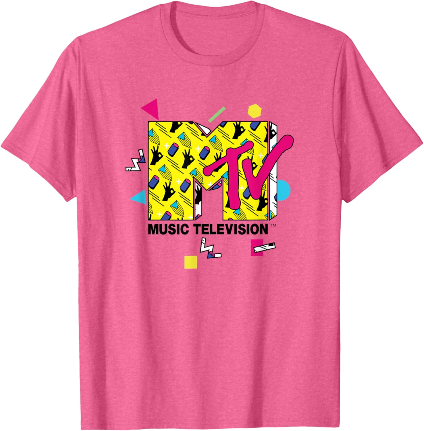 Mademark x MTV Official Logo T-Shirt with 80s 90s Party Art Design - 23