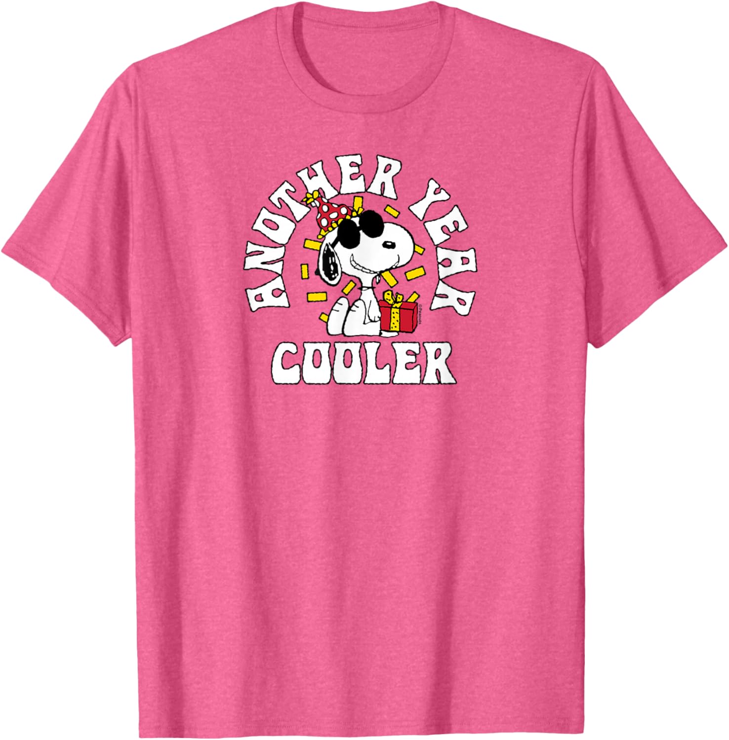Snoopy Birthday Another Year Cooler T-Shirt for Fun Peanuts Fans - 1