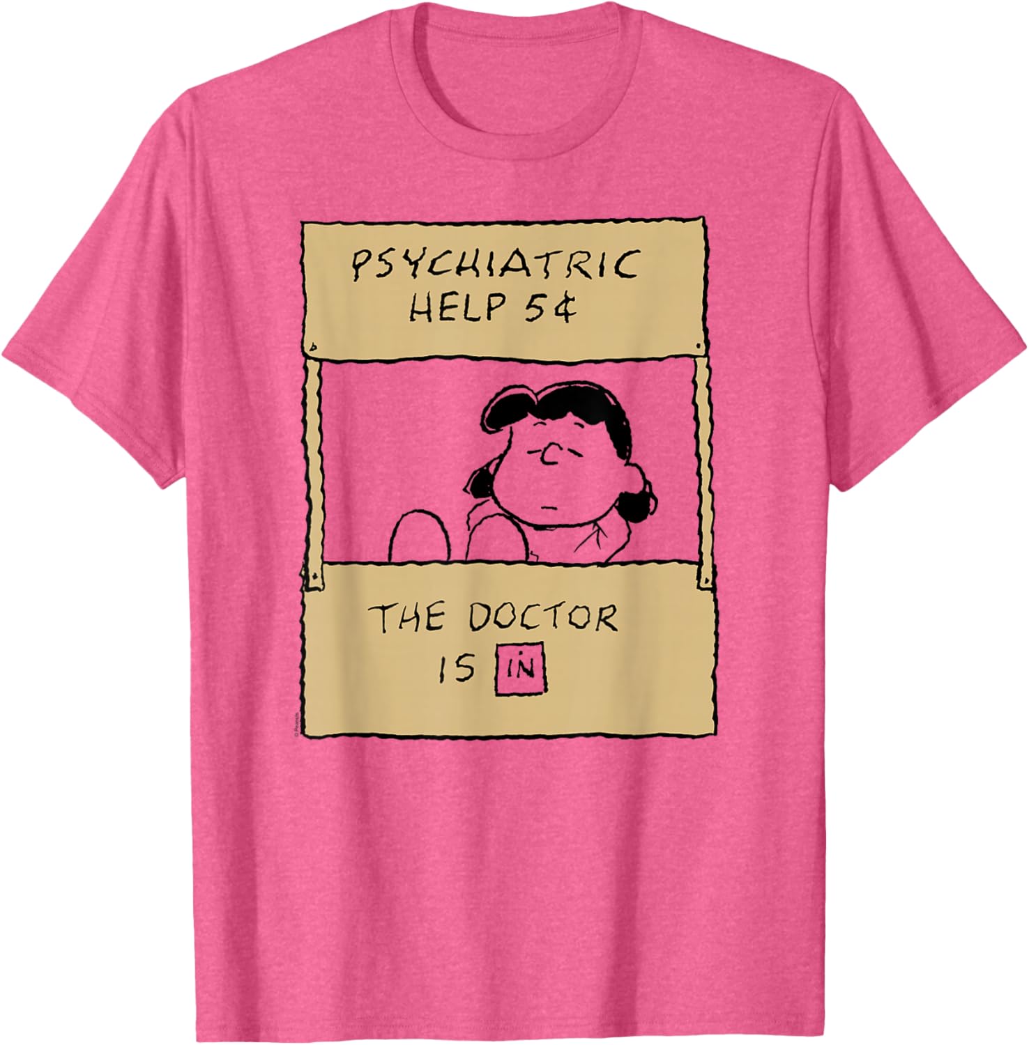 Peanuts Lucy Doctor Is In T-Shirt for Fans of Classic Comics and Fun - 13