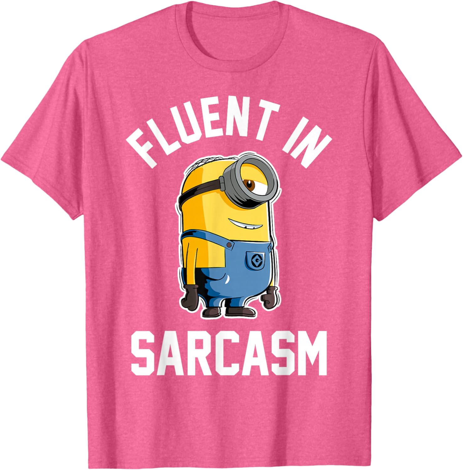 Funny Despicable Me Minions Stuart Sarcasm Graphic T-Shirt for Fans - 5