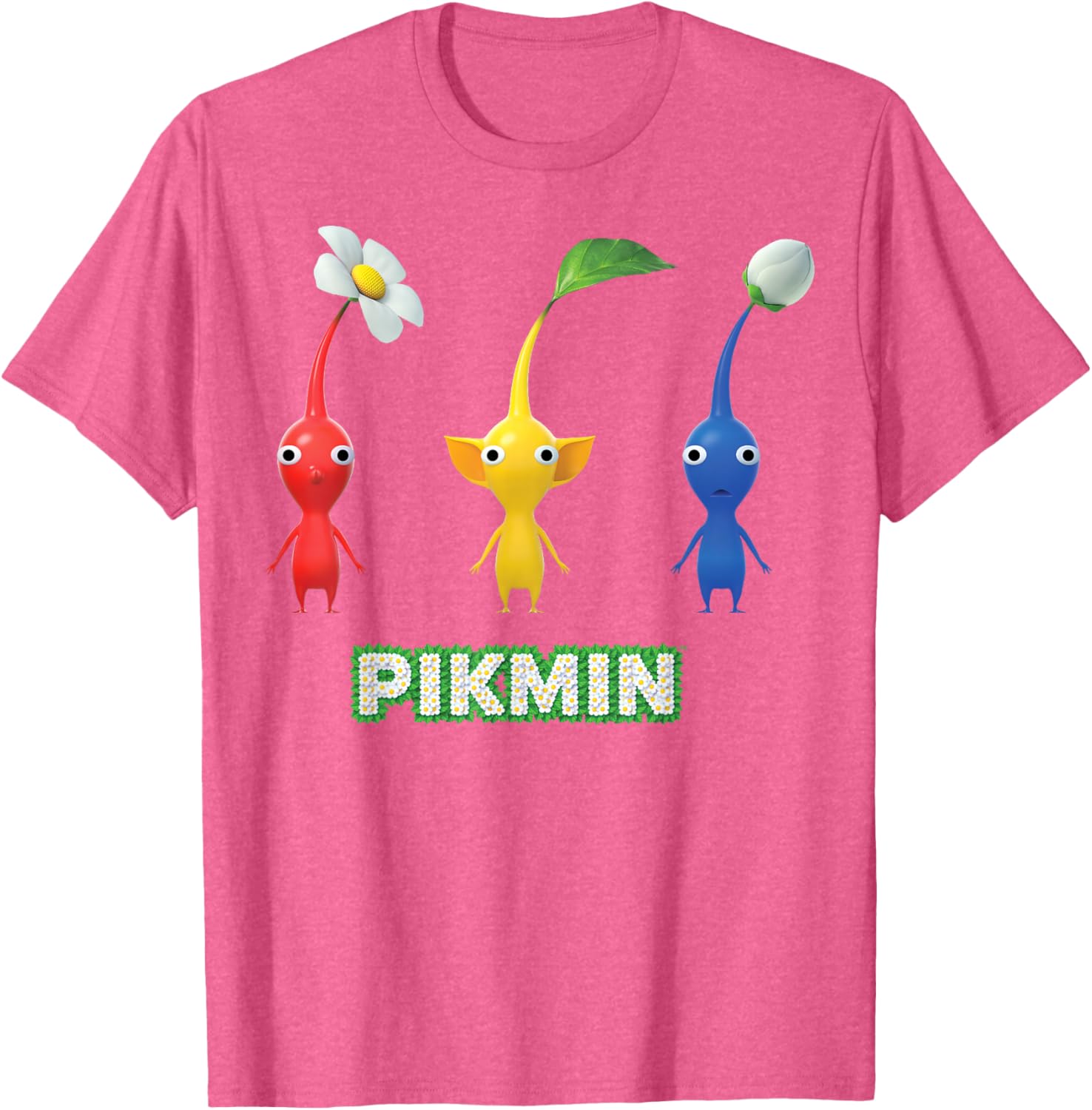Nintendo Pikmin Trio T-Shirt for Fans of Fun and Adventure - 6