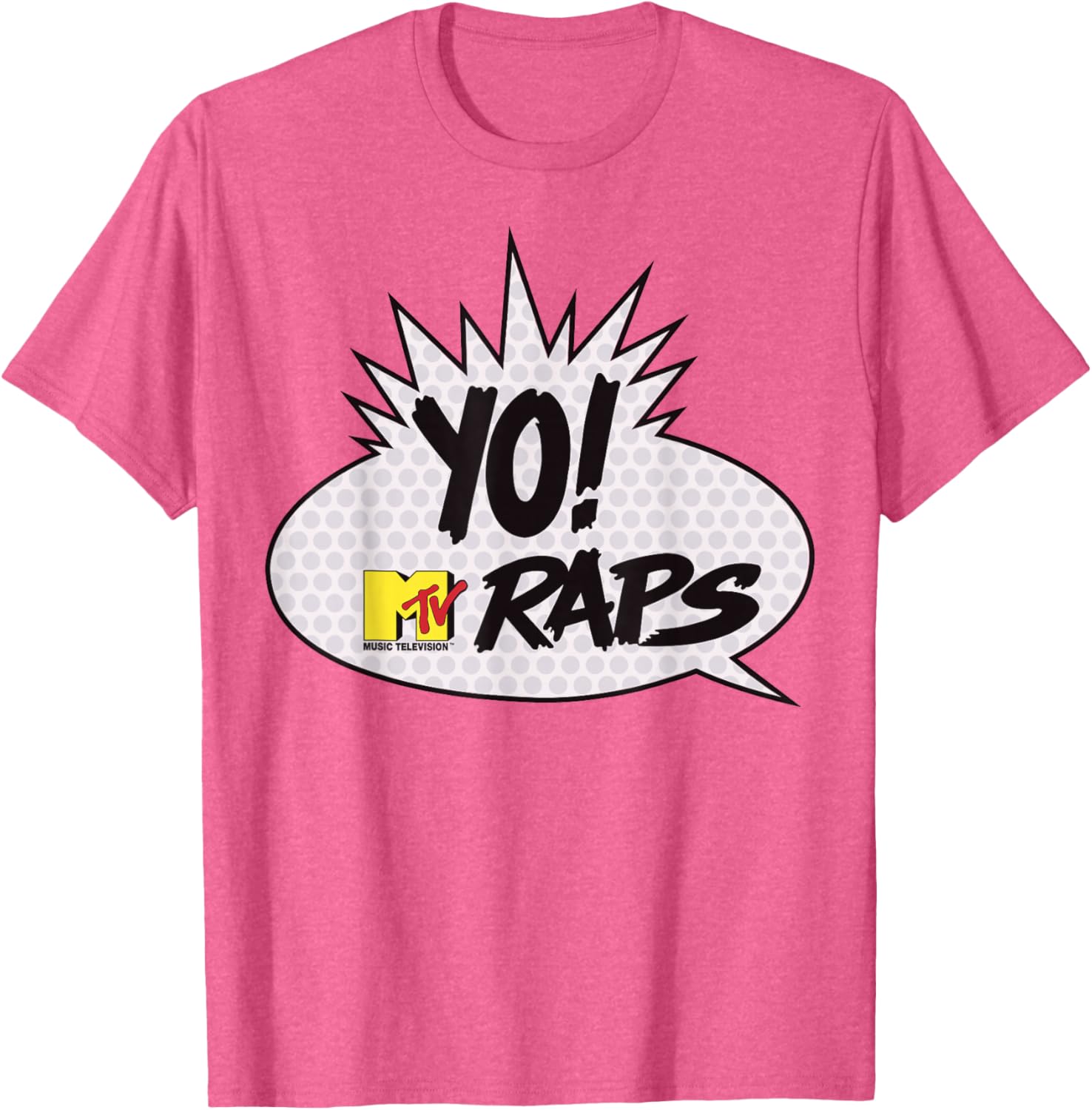 MTV Yo! MTV Raps Comic Book Talk Bubble T-Shirt for Music Lovers - 11