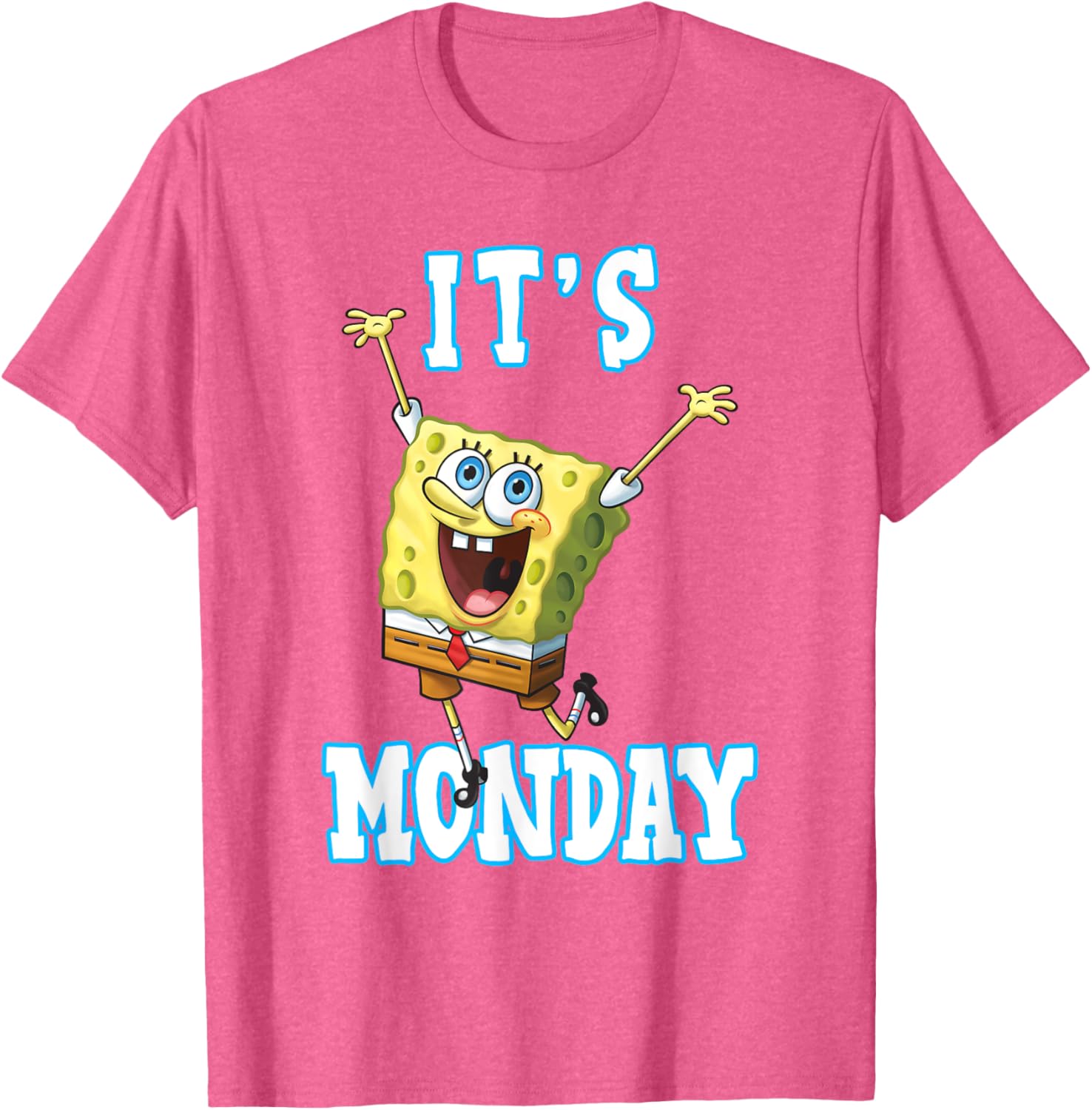 Mademark SpongeBob SquarePants It's Monday T-Shirt for Fun Casual Wear - 9
