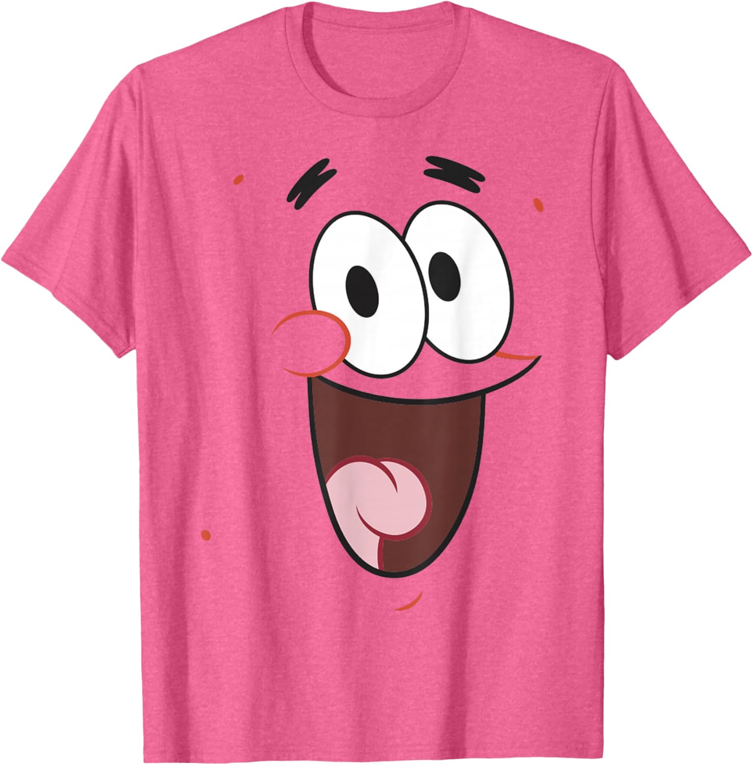 SpongeBob SquarePants Patrick Big Face T-Shirt for Halloween Fun - 1