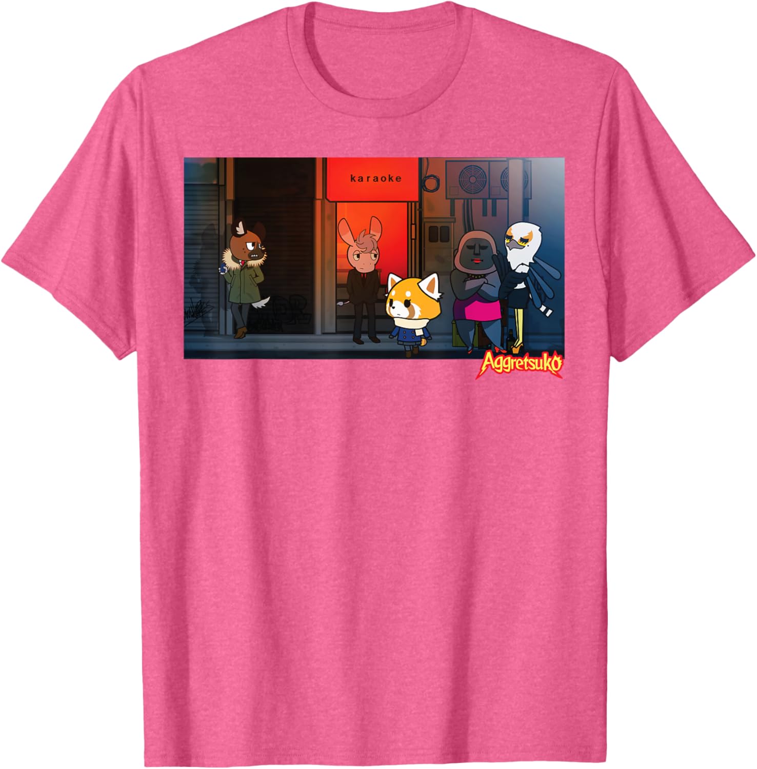 Aggretsuko Season 2 Karaoke Night T-Shirt for Fun Fashion Lovers - 8