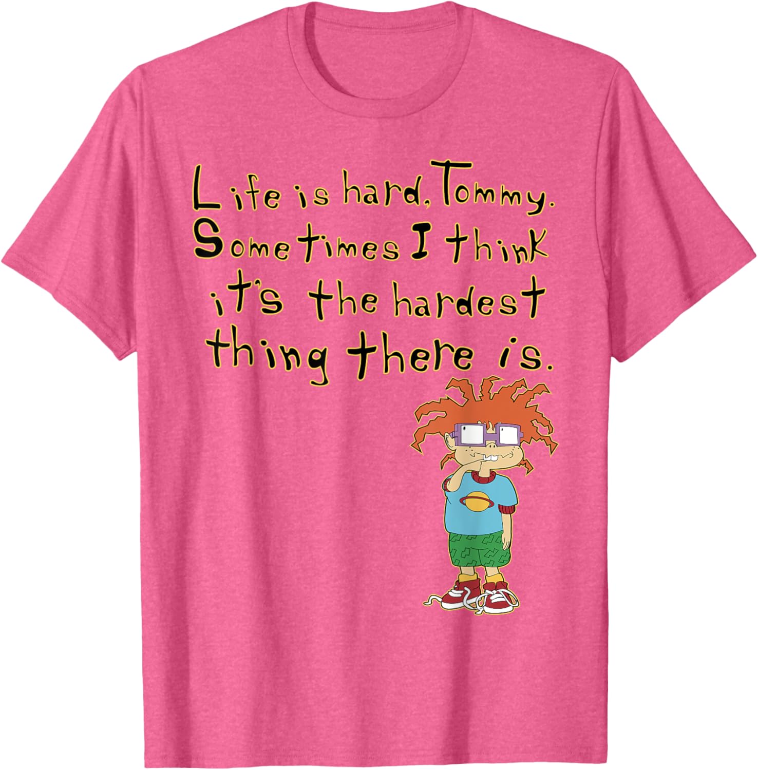 Mademark x Rugrats Chuckie Life is Hard Tommy Graphic T-Shirt - 18