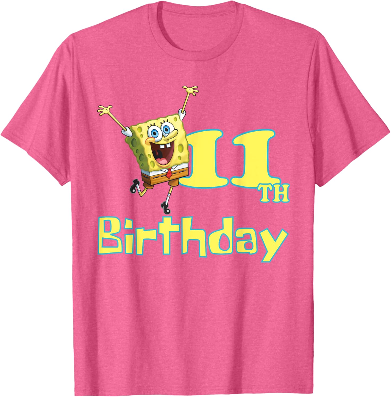 Mademark SpongeBob SquarePants 11th Birthday T-Shirt for Kids - 1