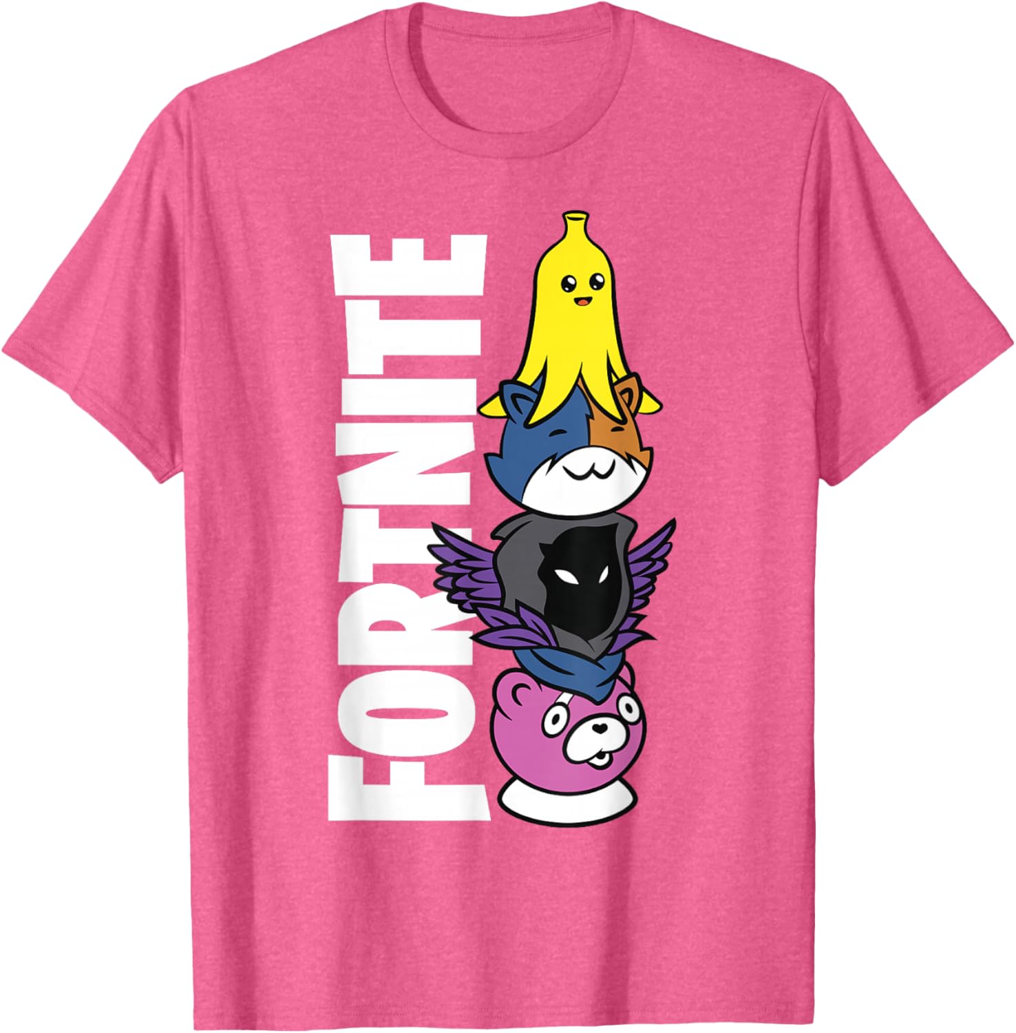 Fortnite Black Classic Fit Crew Neck T-Shirt for Adults - Stylish Comfort - 4