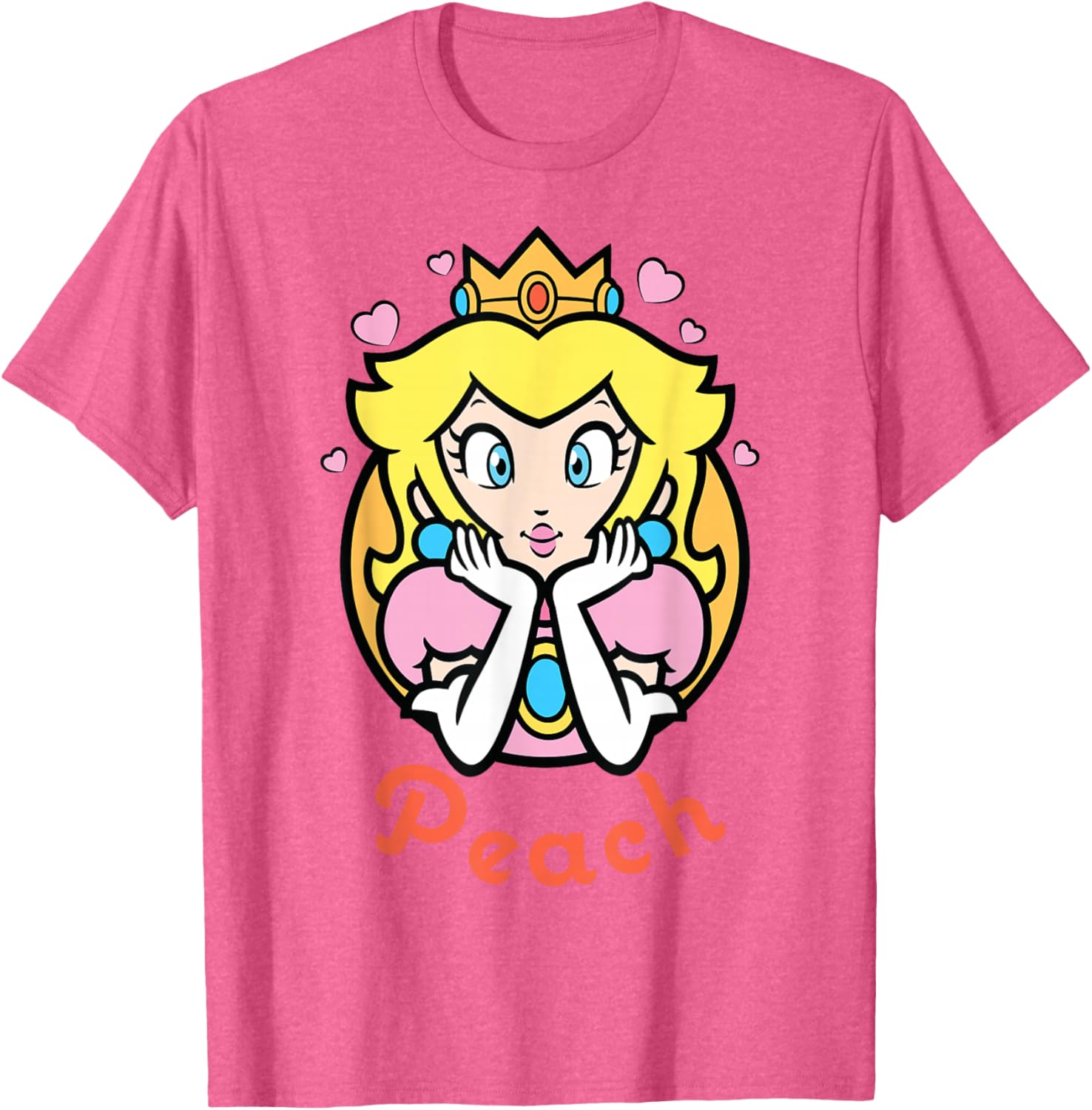 Nintendo Super Mario Princess Peach Portrait Graphic Tee for Fans - 5