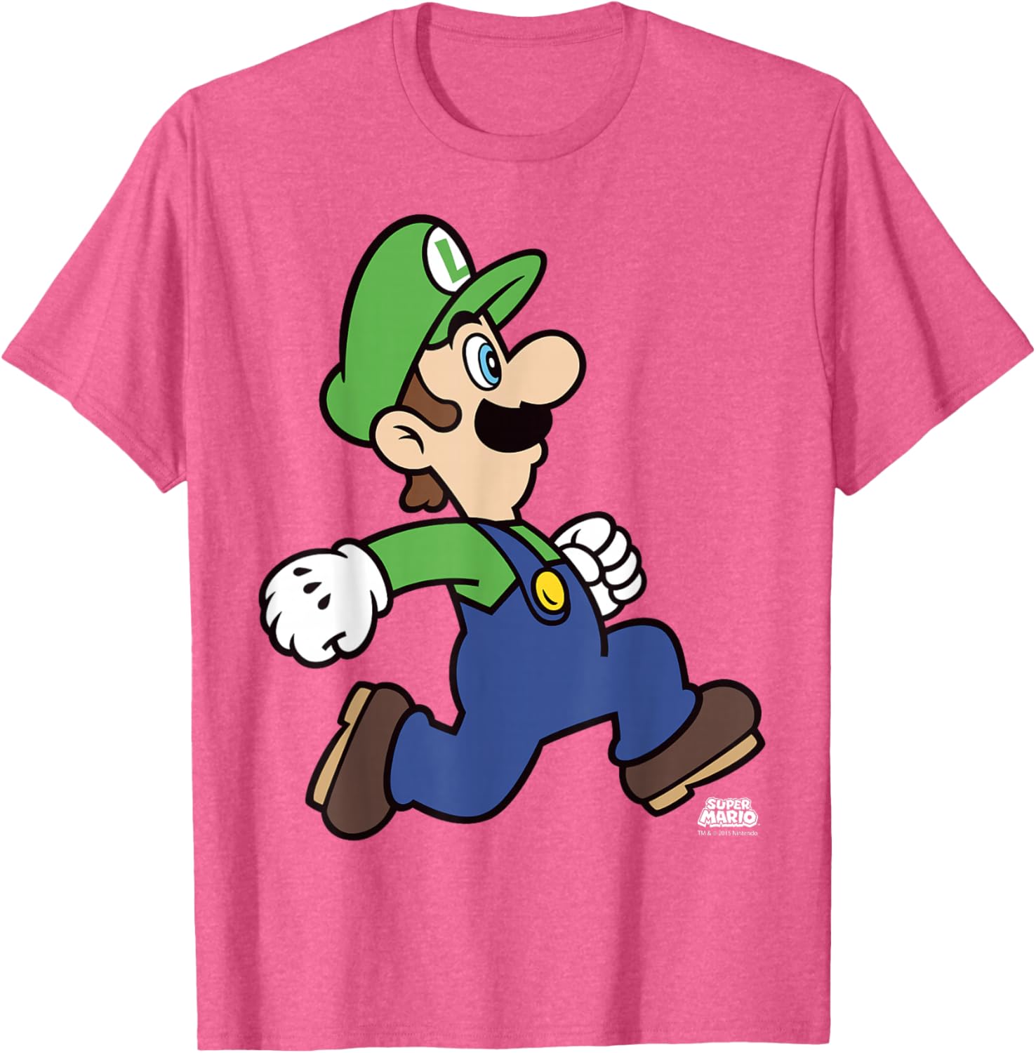 Super Mario Luigi Run Portrait T-Shirt for Fun Gaming Fans - 3