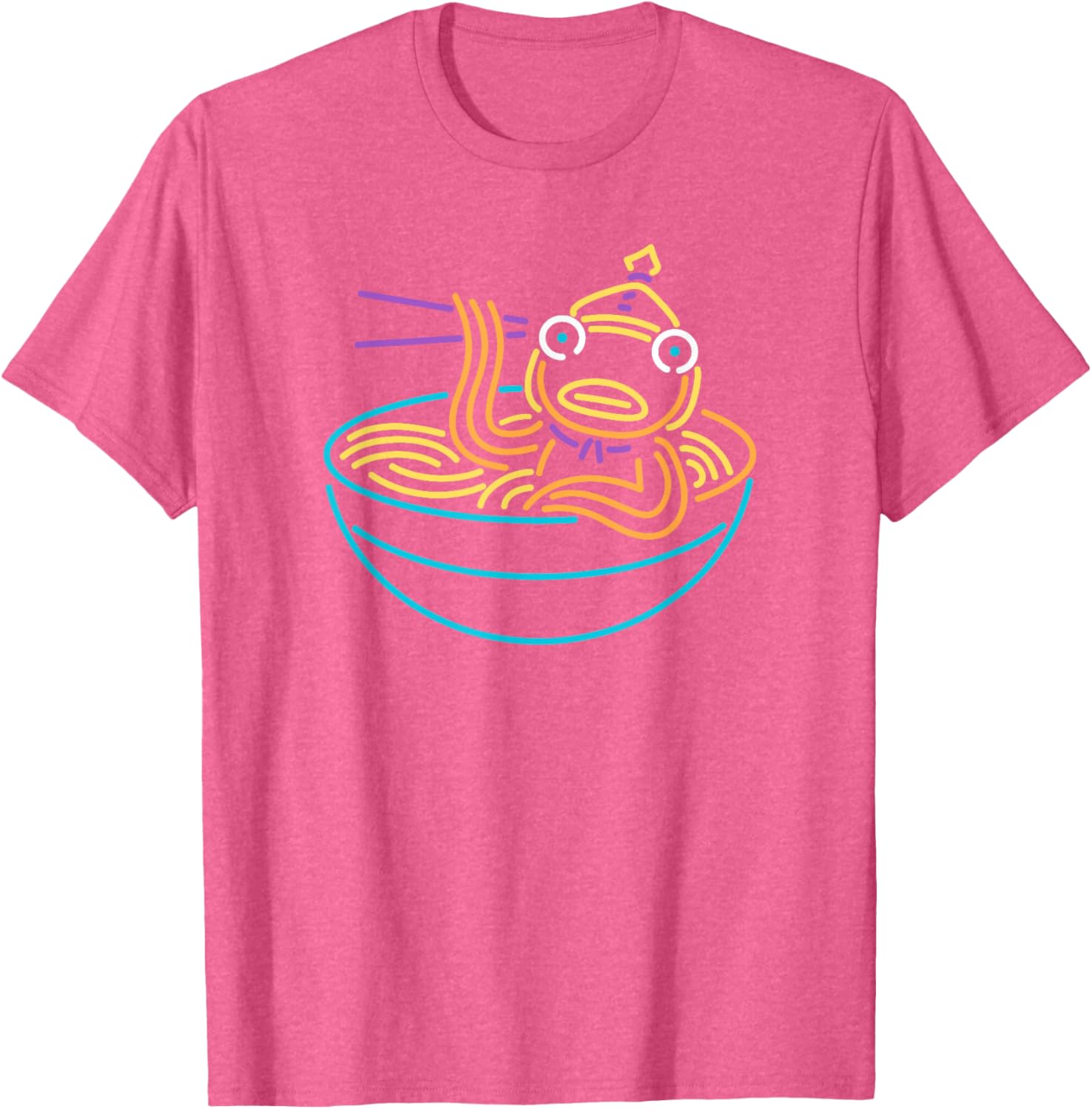 Fortnite Fishstick Neon Ramen Bowl Icon T-Shirt for Gamers and Fans - 9