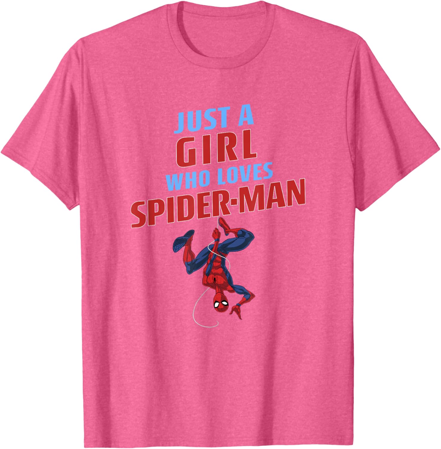 Just A Girl Who Loves Spider-Man T-Shirt - Classic Marvel Apparel - 1