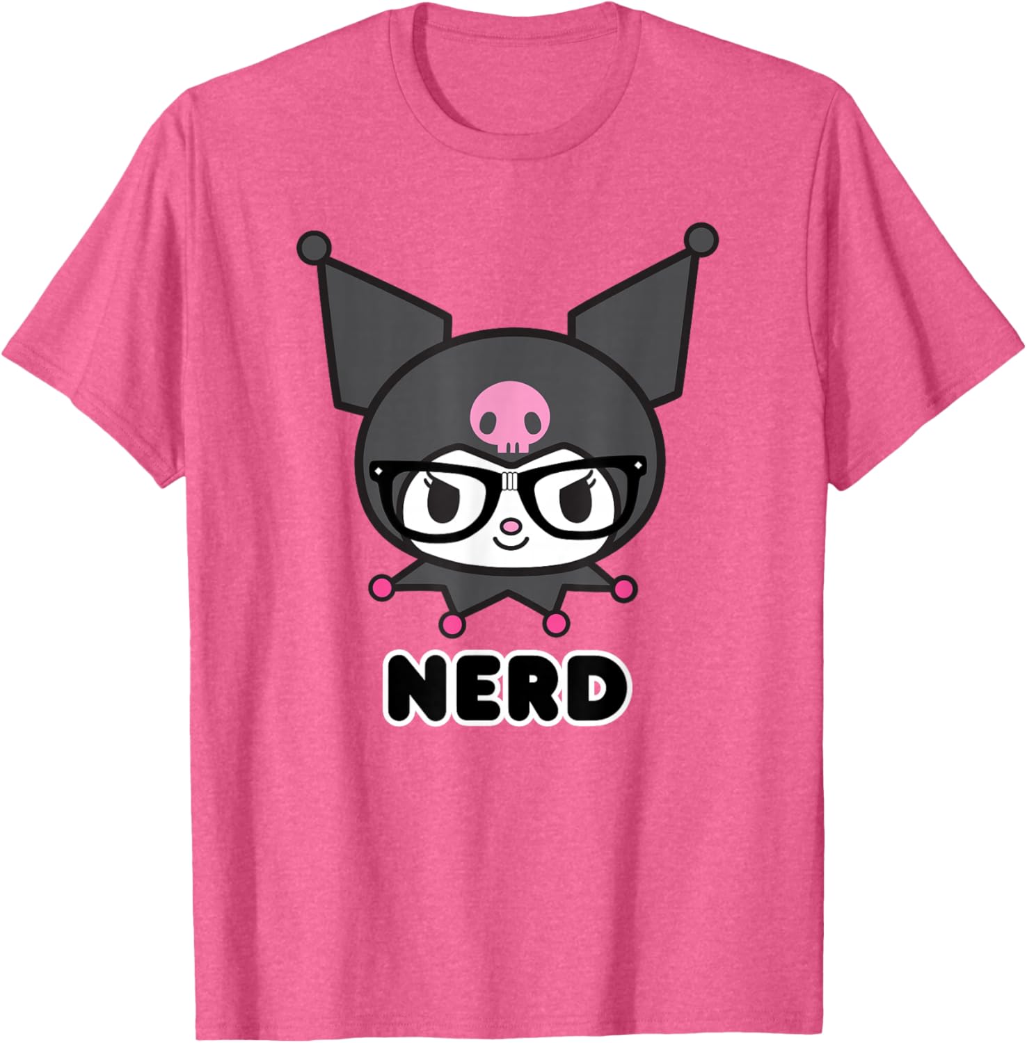 Cute SANRIO Kuromi Nerd Glasses T-Shirt for Fun Fashion Lovers - 14