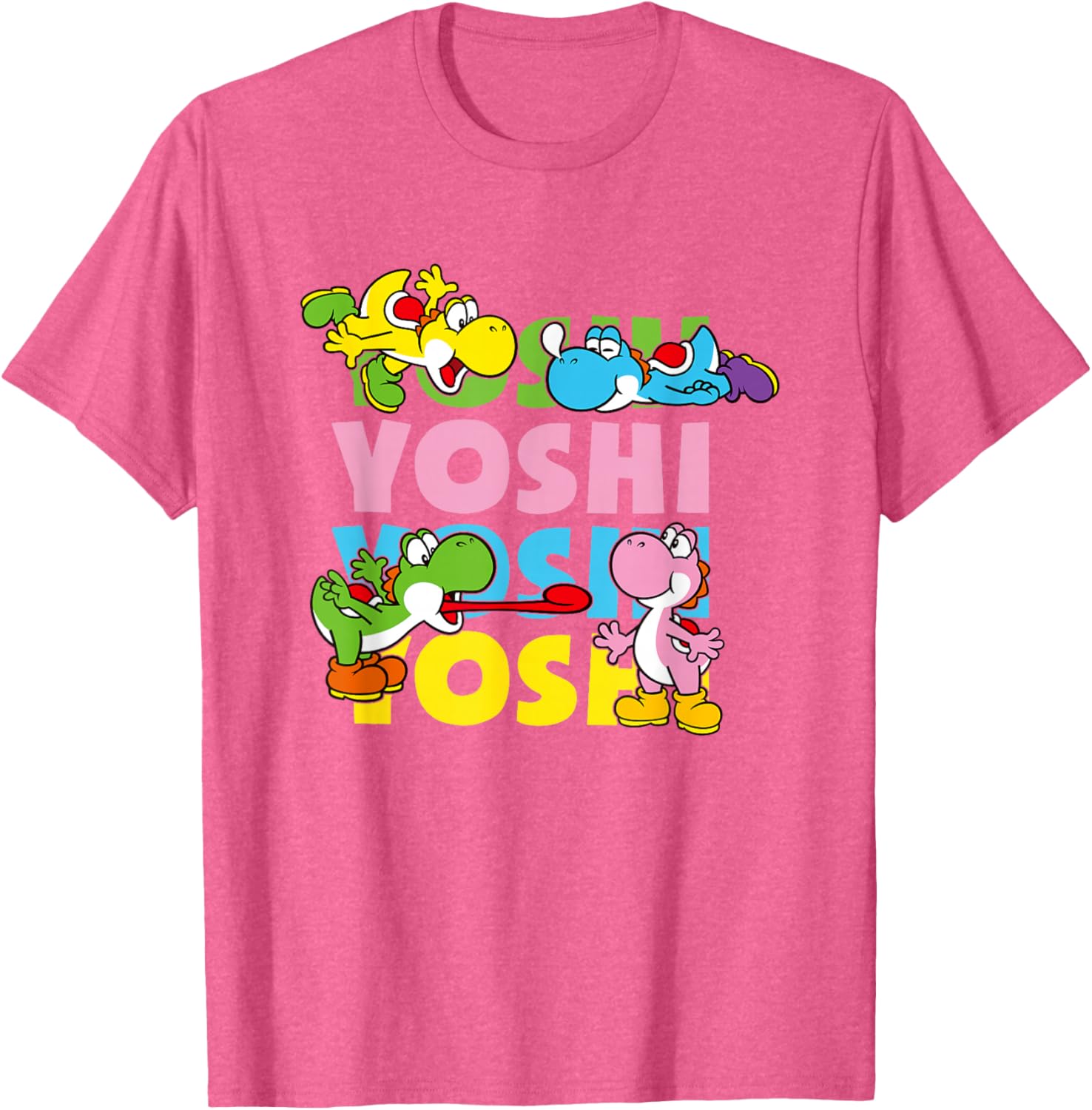 Super Mario Yoshi Pastel Color Icon T-Shirt for Fun Fashion Lovers - 12