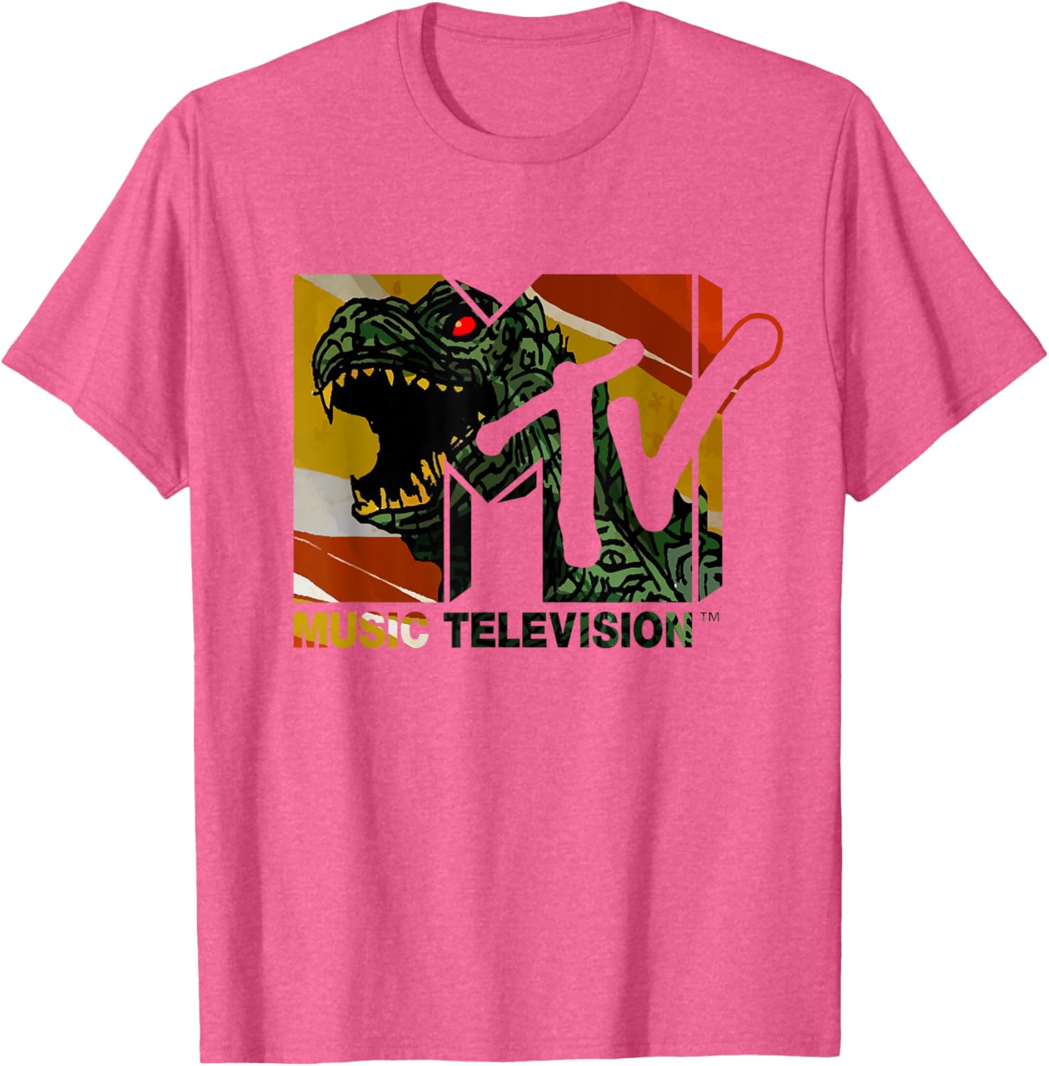 Mademark x MTV Vintage Logo Monster Graphic T-Shirt for Men & Women - 4