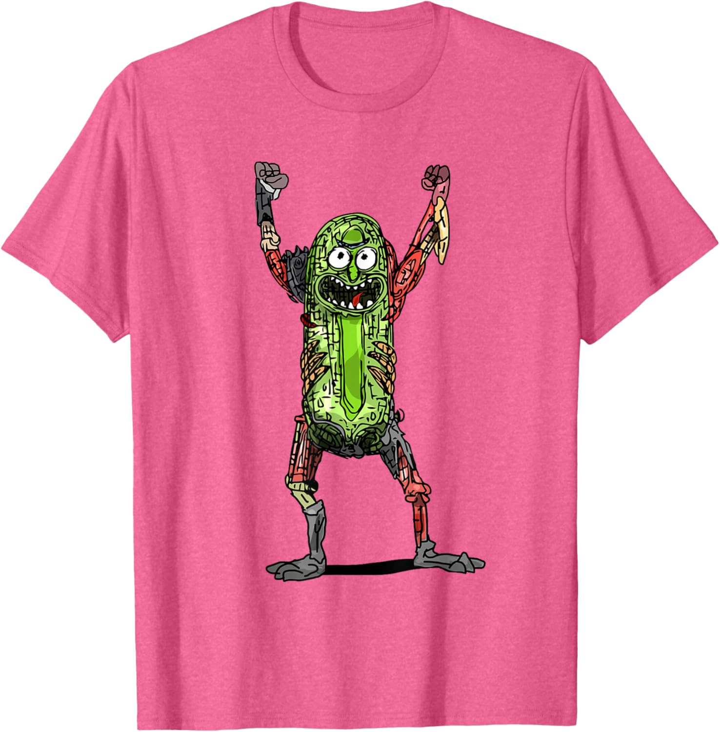 Mademark x Rick and Morty Pickle Rick Black T-Shirt for Fans - 17