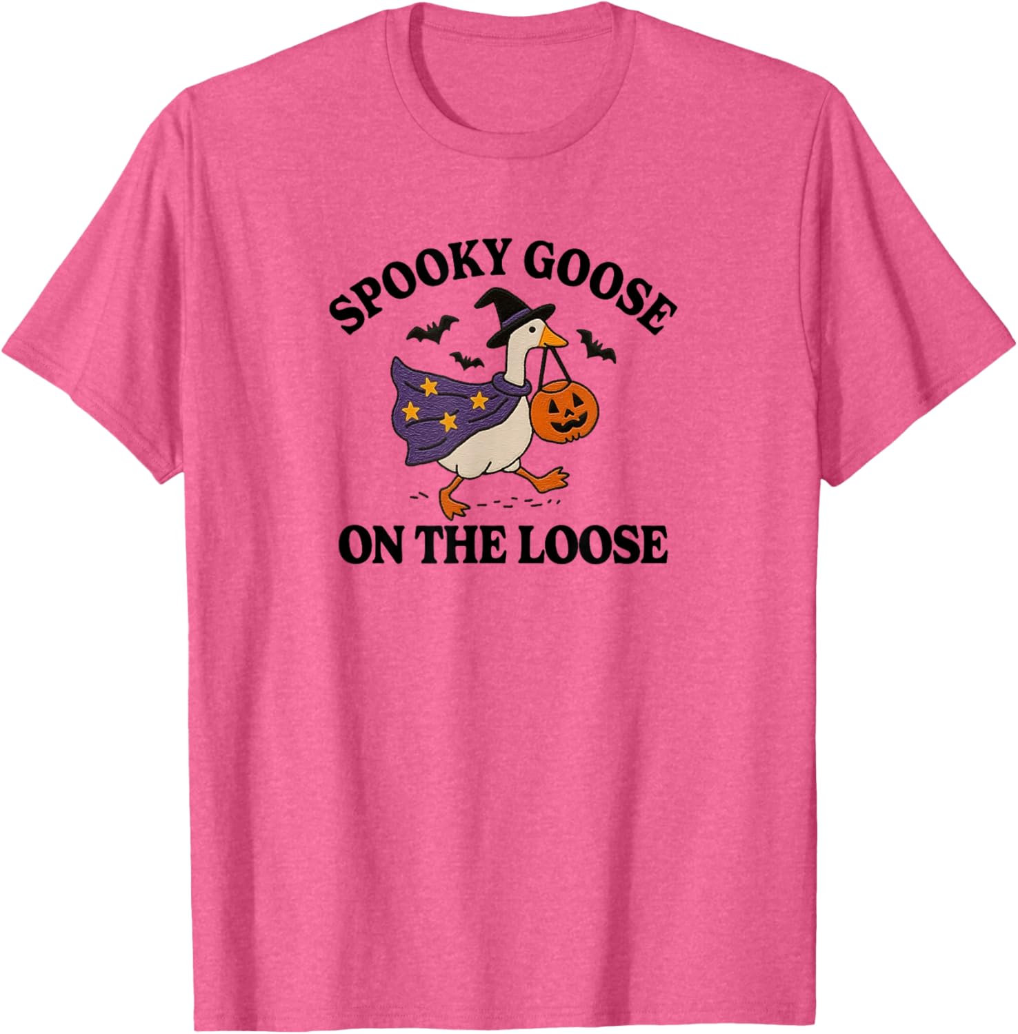 Spooky Goose on the Loose Funny Halloween T-Shirt for Animal Lovers - 15