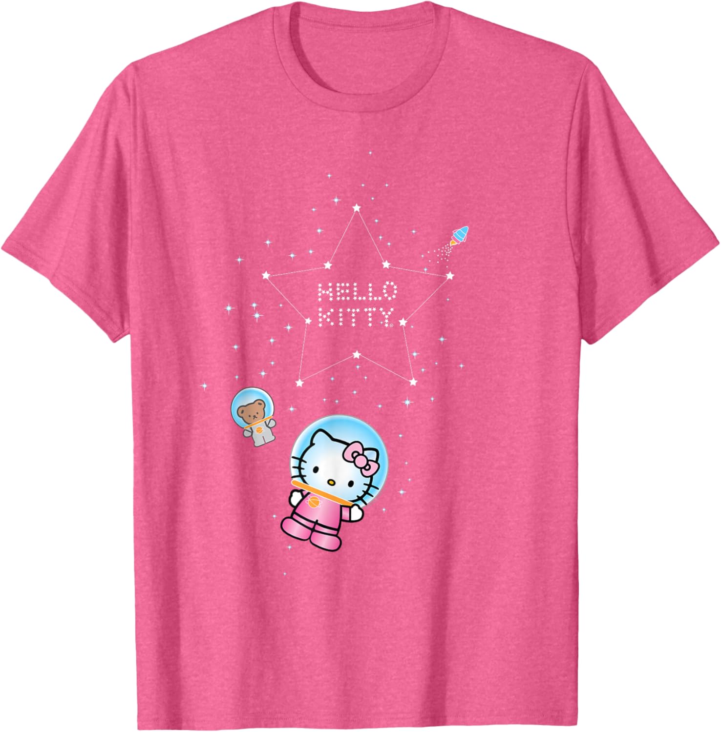 Adorable Hello Kitty Star Space T-Shirt for Kids and Adults - Cute Apparel - 13