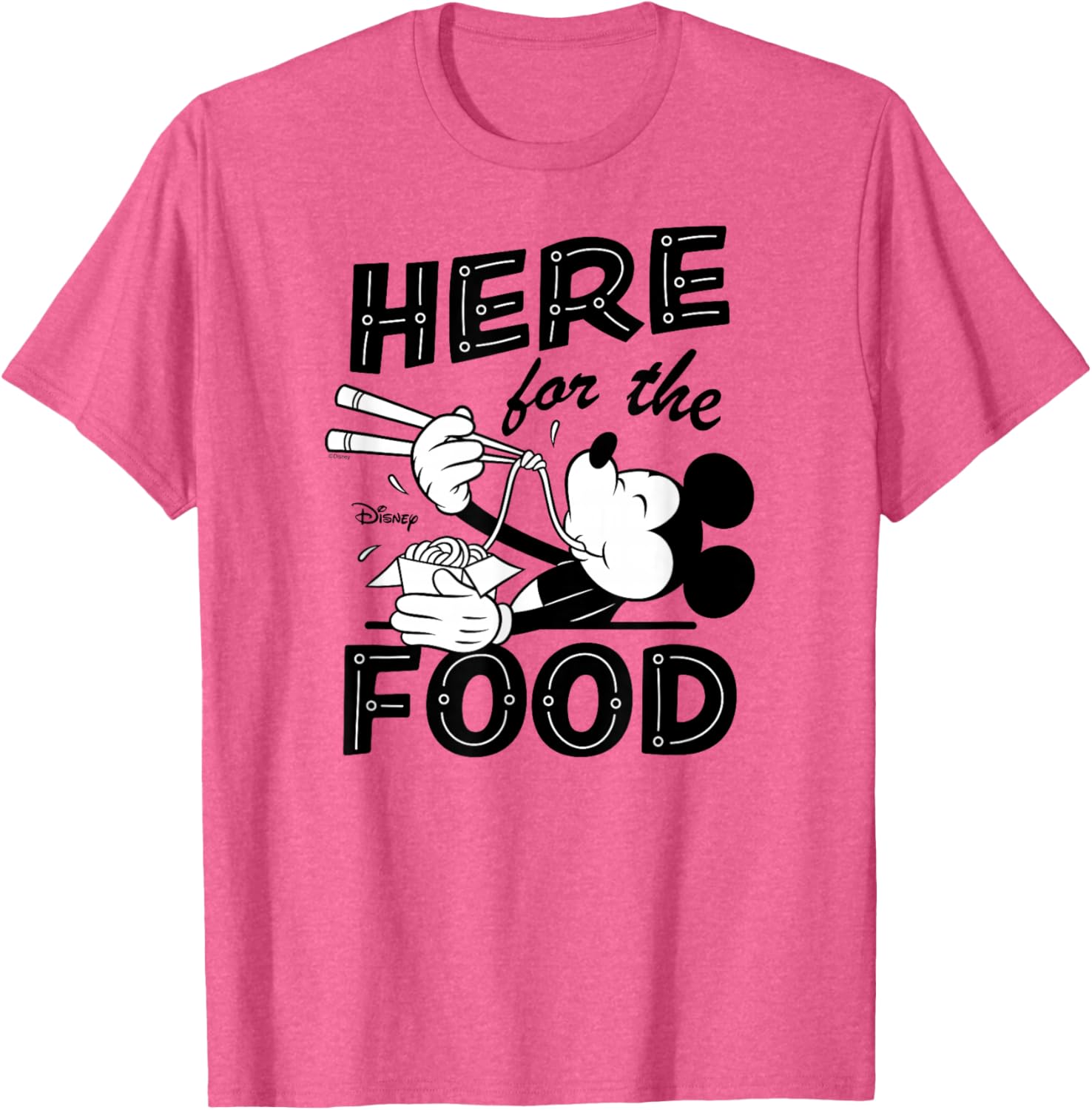 Disney Mickey Here for the Food T-Shirt Fun and Comfortable Apparel - 6
