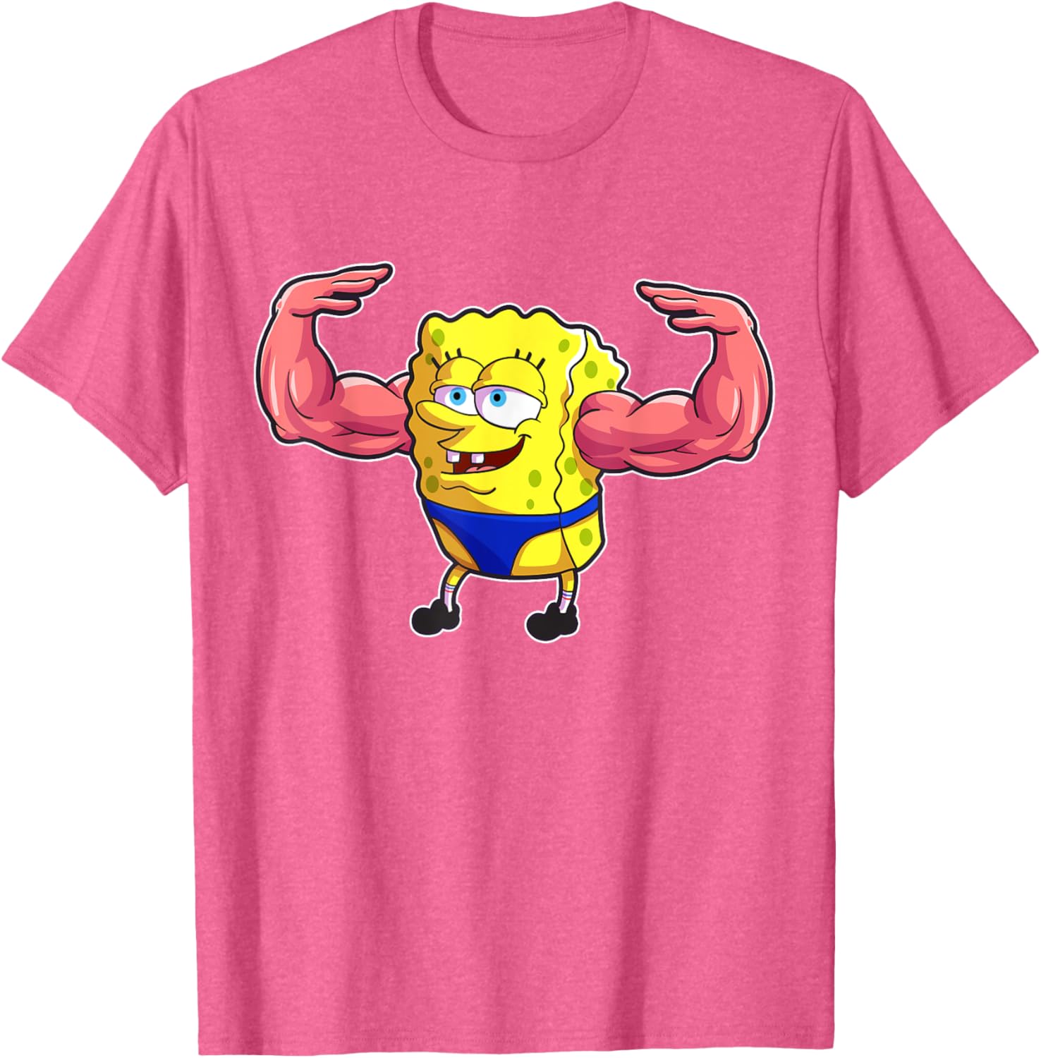 Mademark SpongeBob SquarePants MuscleBob BuffPants T-Shirt for Fans - 13