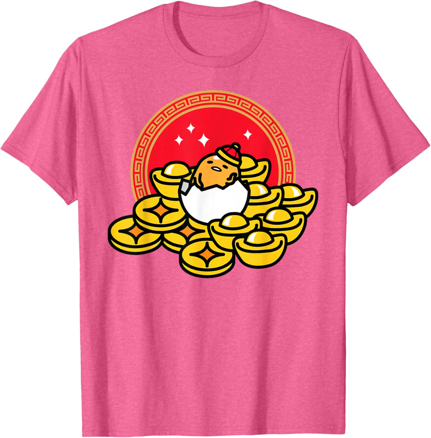 Gudetama the Lazy Egg Lunar New Year T-Shirt for a Festive Celebration - 4