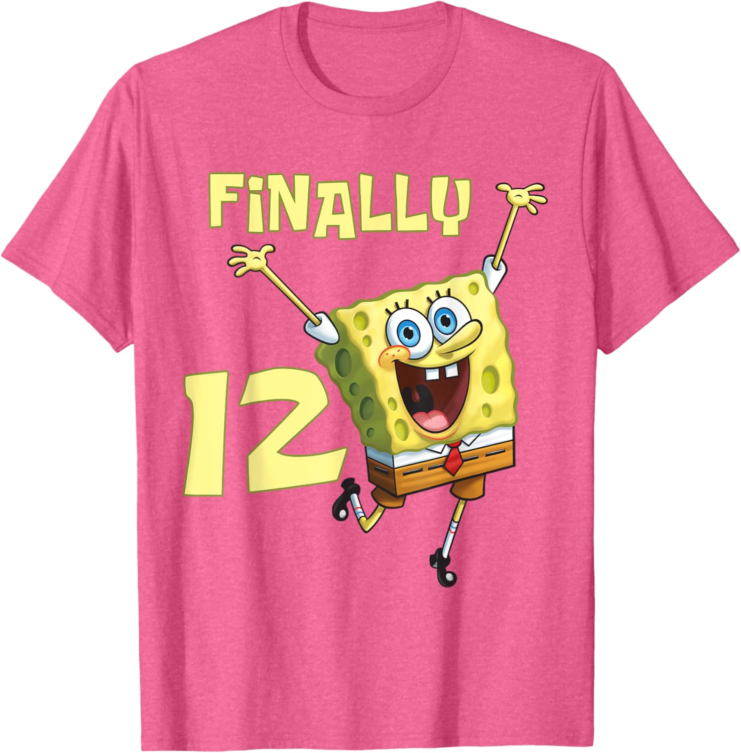 Mademark SpongeBob SquarePants 12th Birthday T-Shirt for Kids - 4