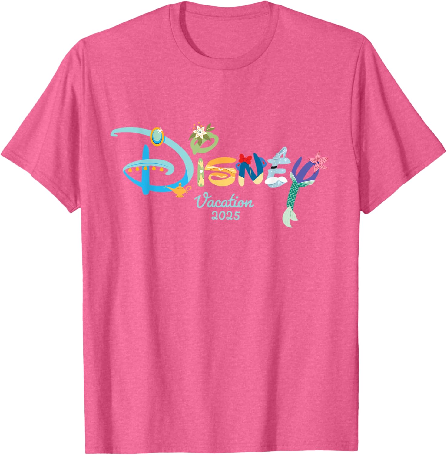Disney Princess Letters Logo T-Shirt for Magical Disney Vacation 2025 - 10