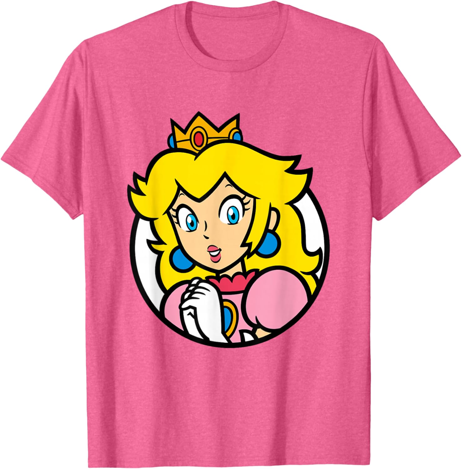 Super Mario Bros Princess Peach Portrait T-Shirt for Fans and Gamers - 25